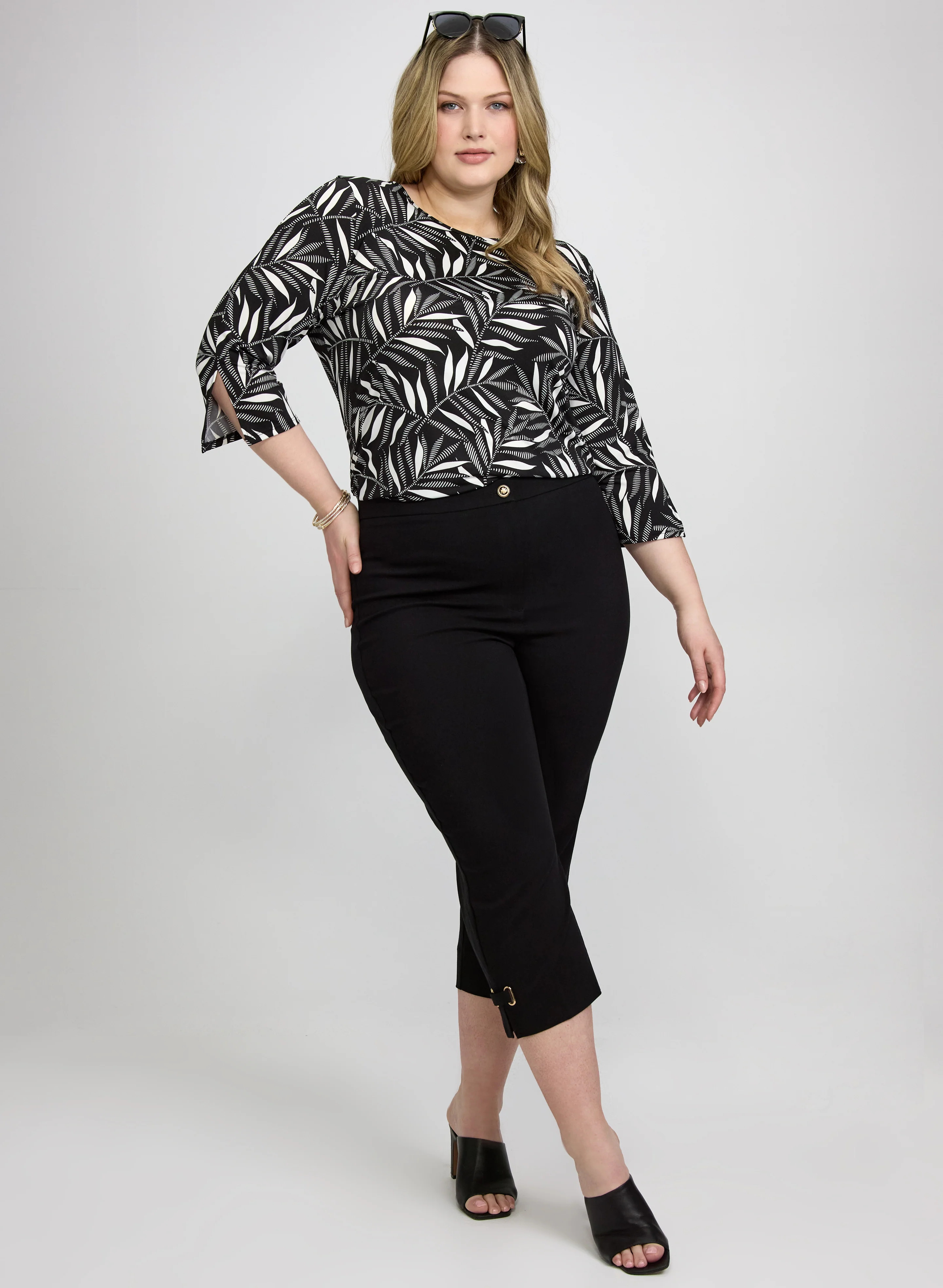 Slim-Leg Bengaline Capris - Image 3