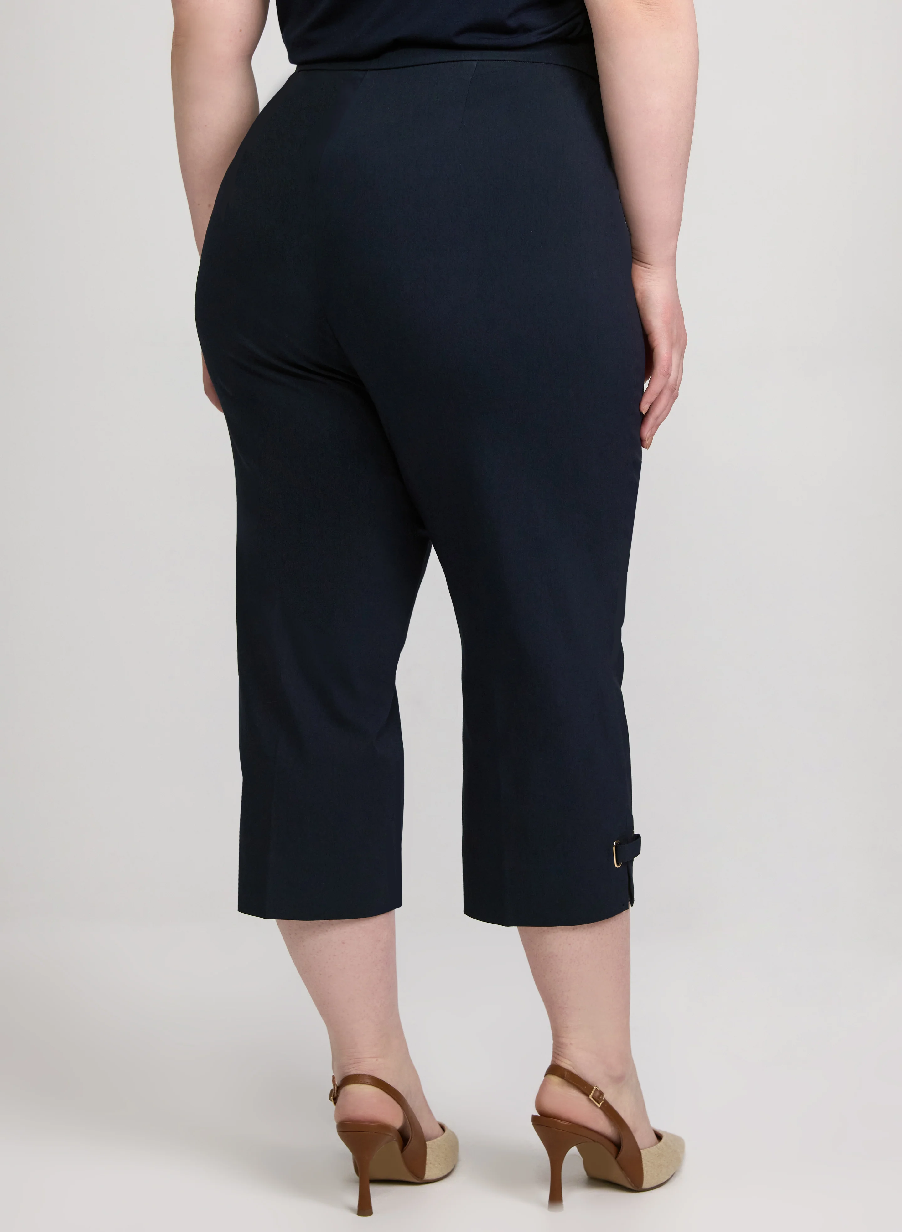 Slim-Leg Bengaline Capris - Image 4