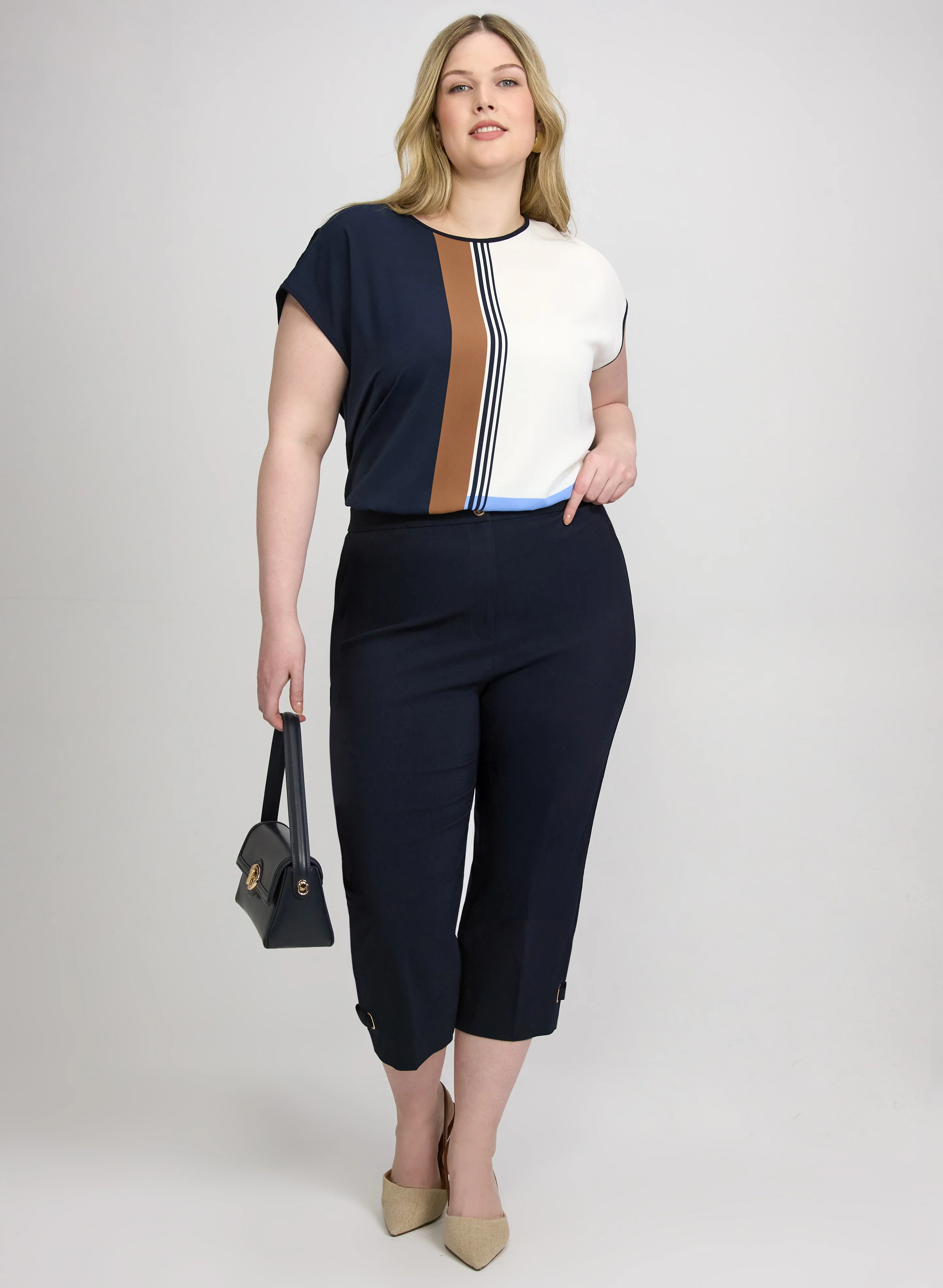 Slim-Leg Bengaline Capris - Image 5