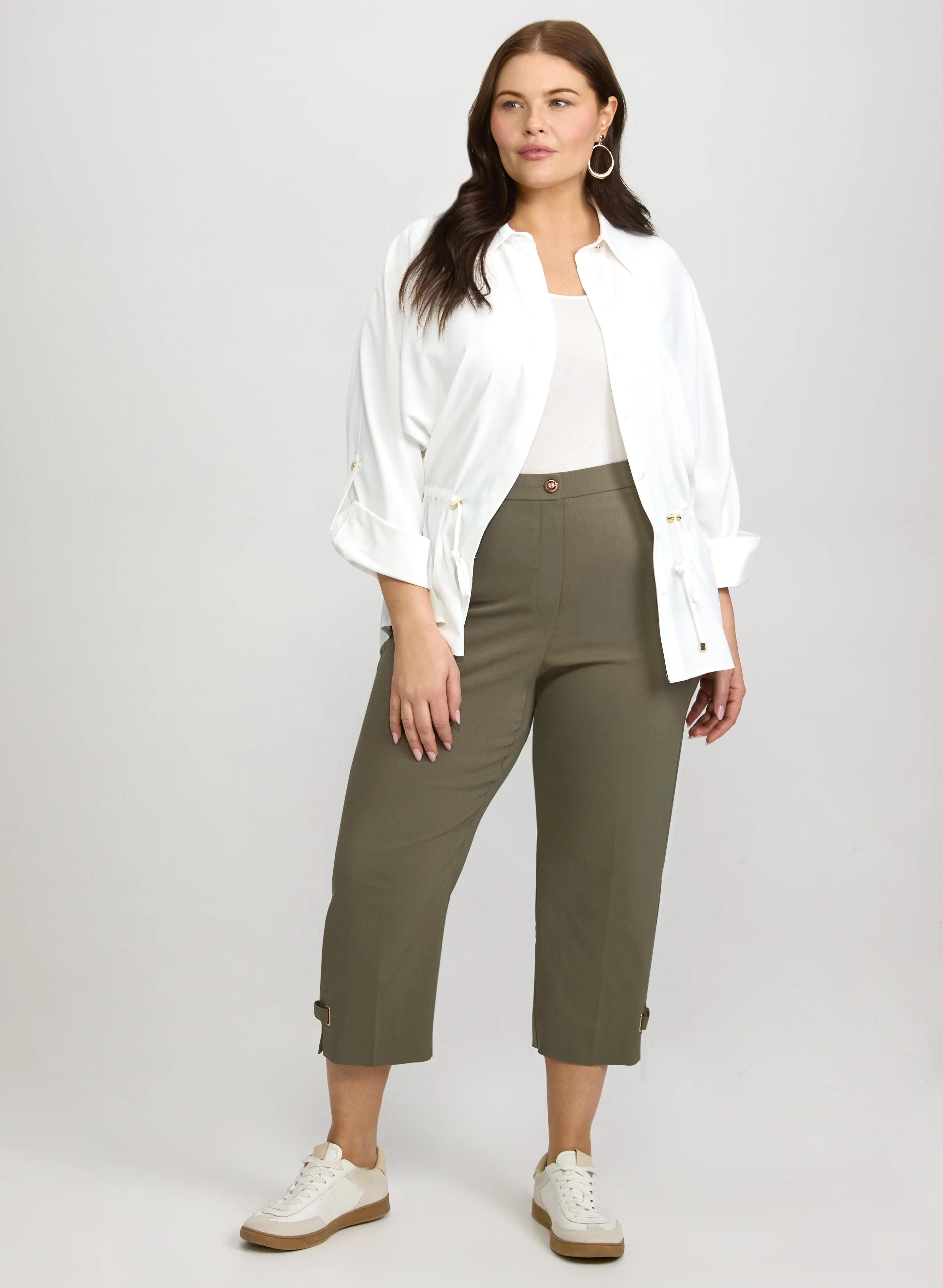 Slim-Leg Bengaline Capris - Image 5