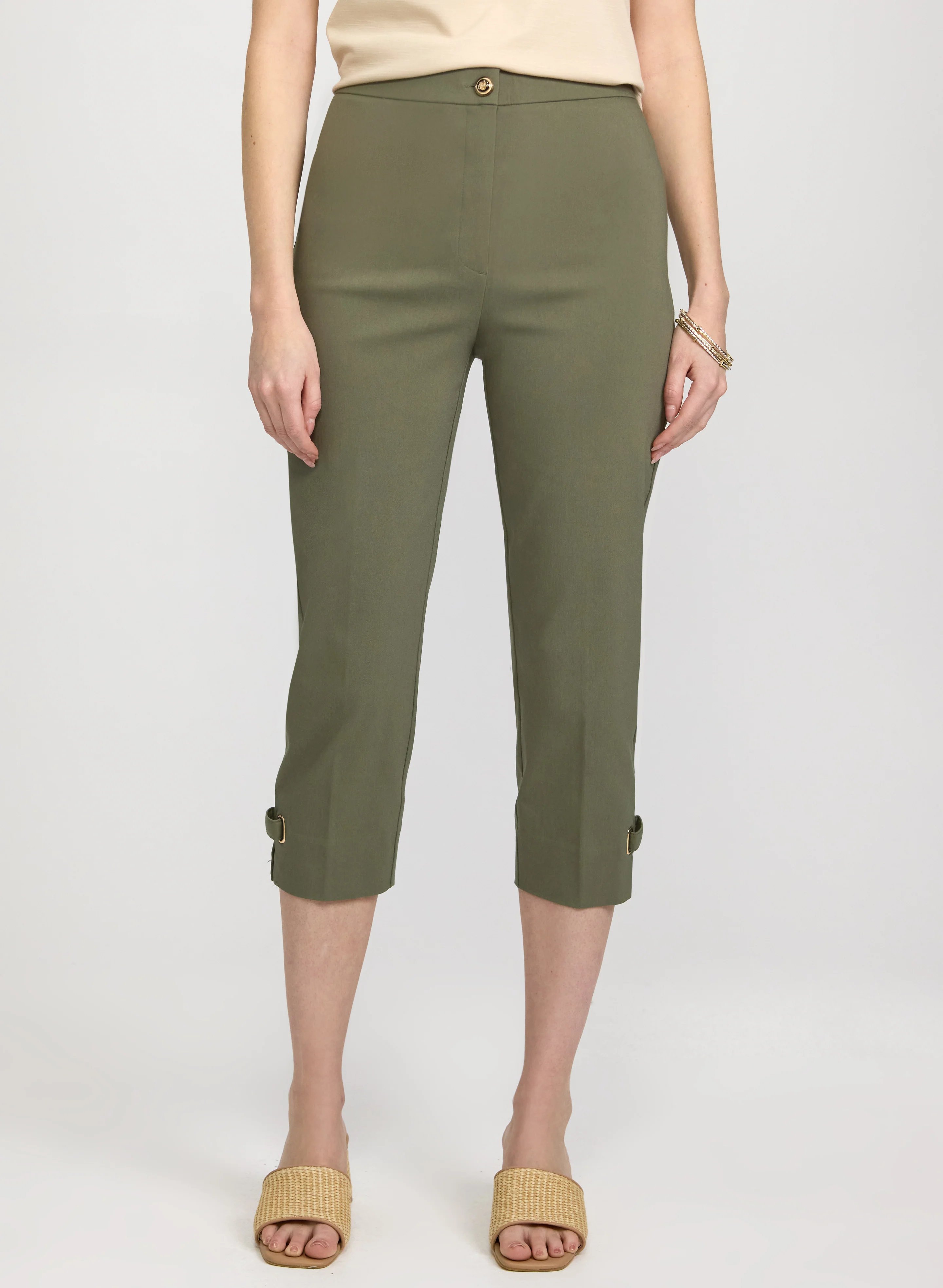 Slim-Leg Bengaline Capris