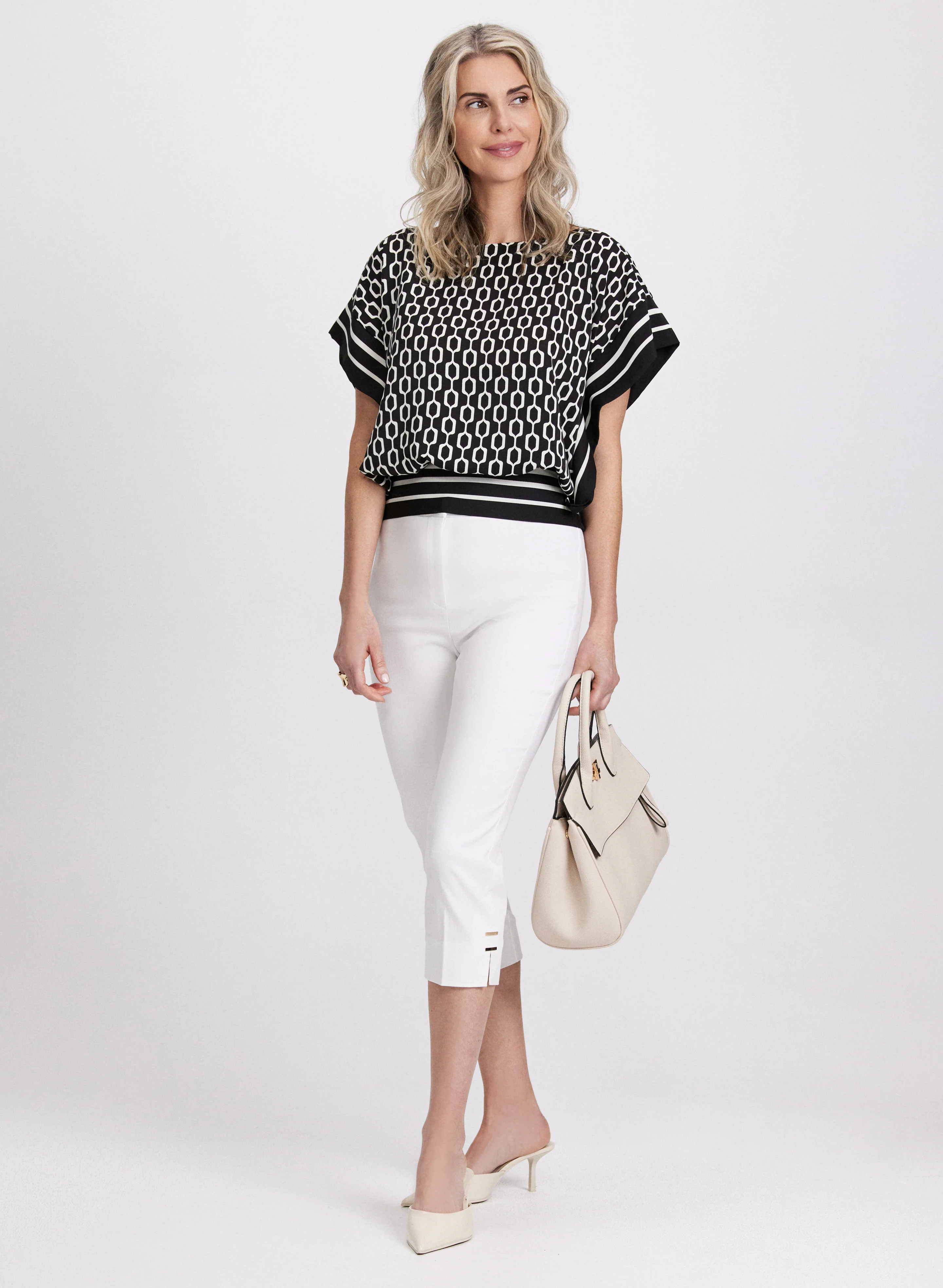 High-Rise Bengaline Capris - Image 3