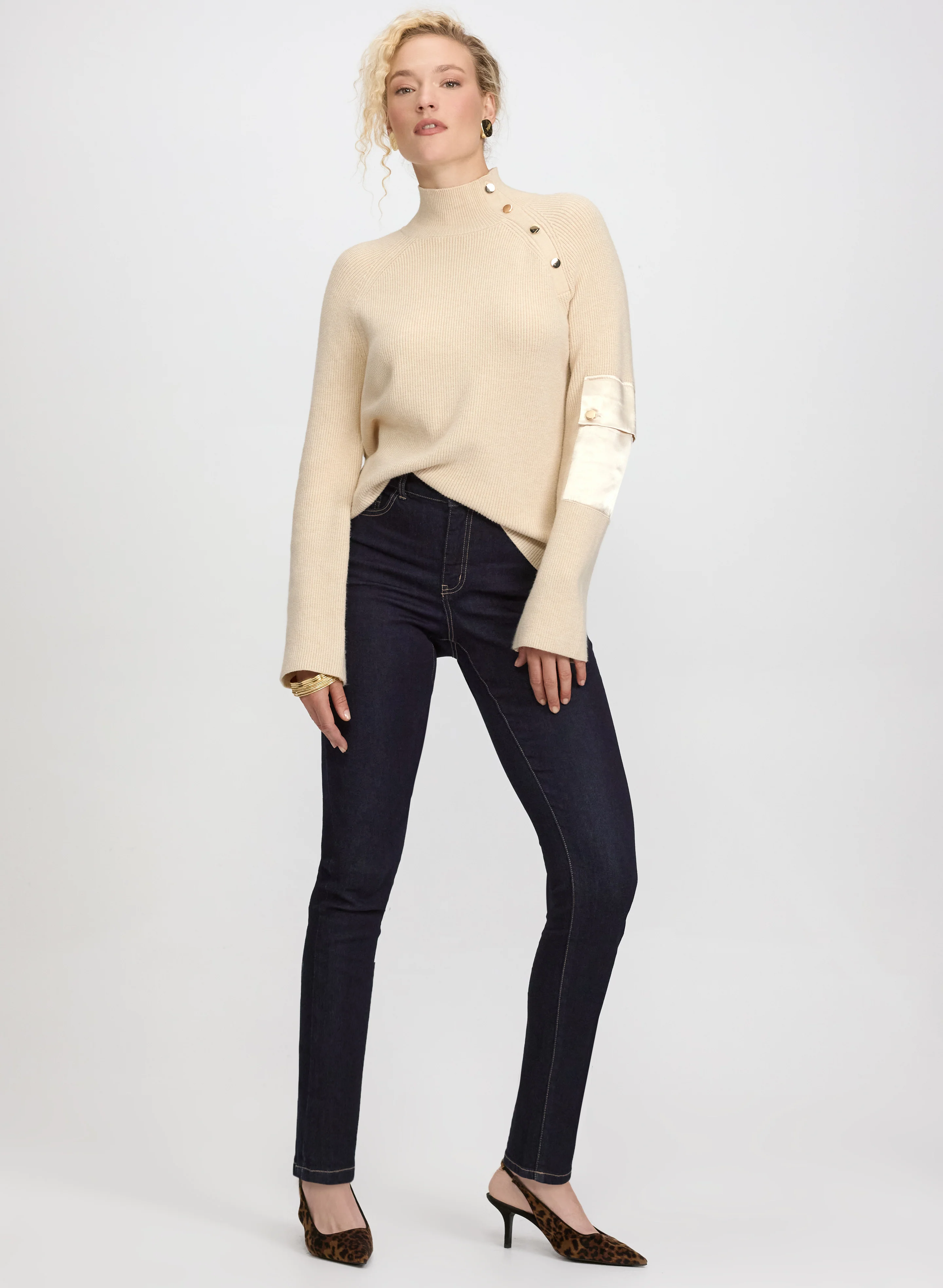 Slim-Leg Denim Pants - Image 2