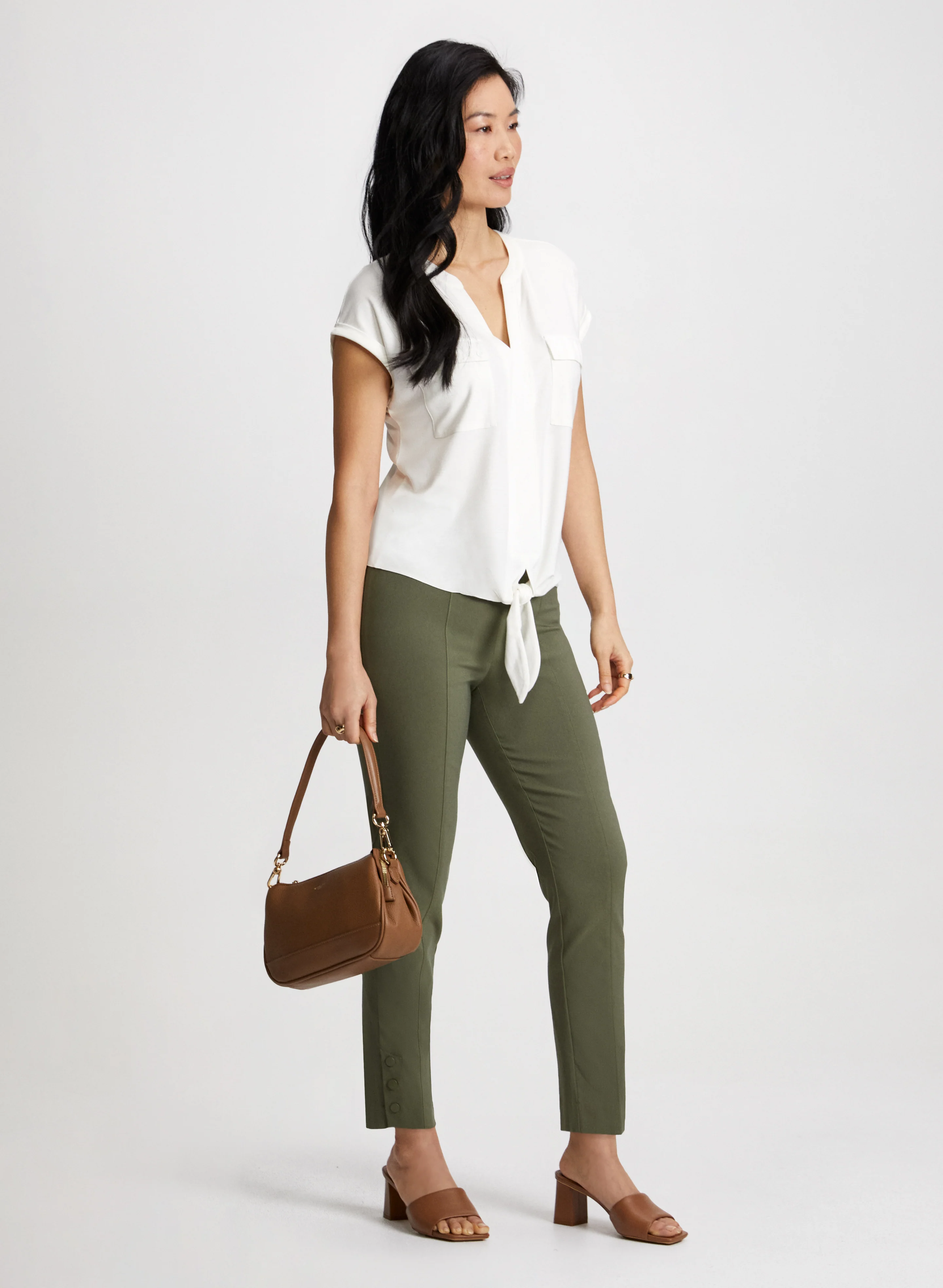 Slim Pull-On Ankle Pants - Image 3