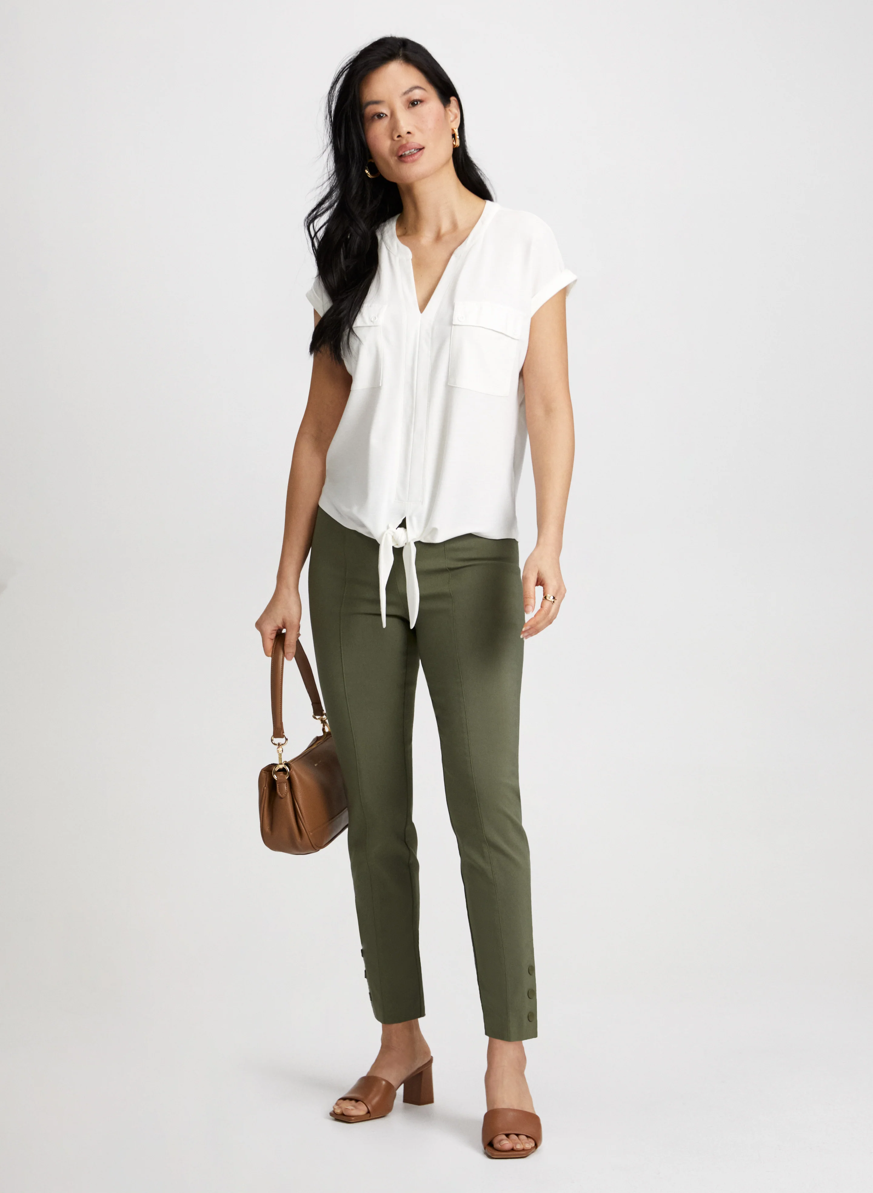 Slim Pull-On Ankle Pants - Image 4