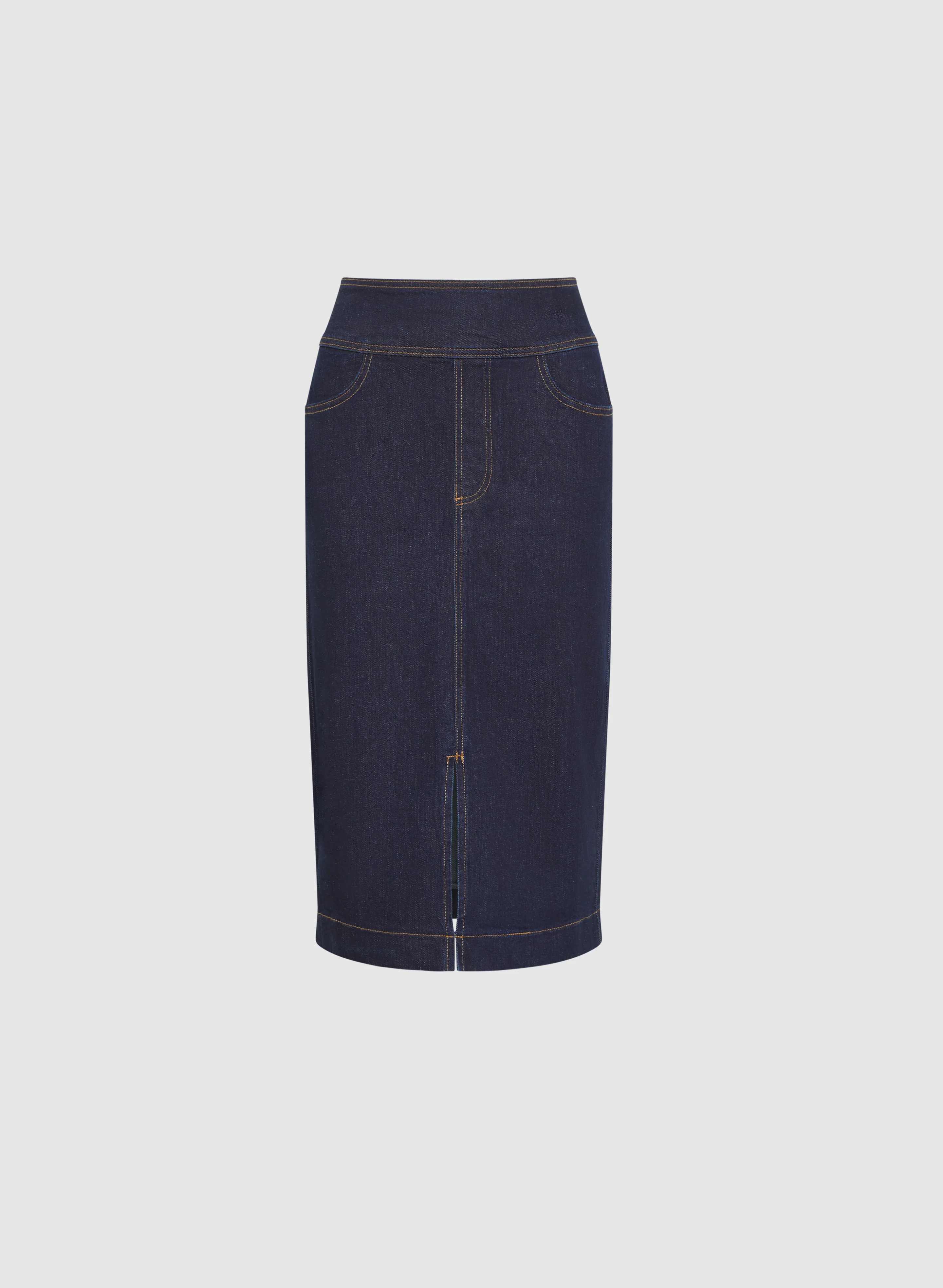 Slit Denim Skirt - Image 6
