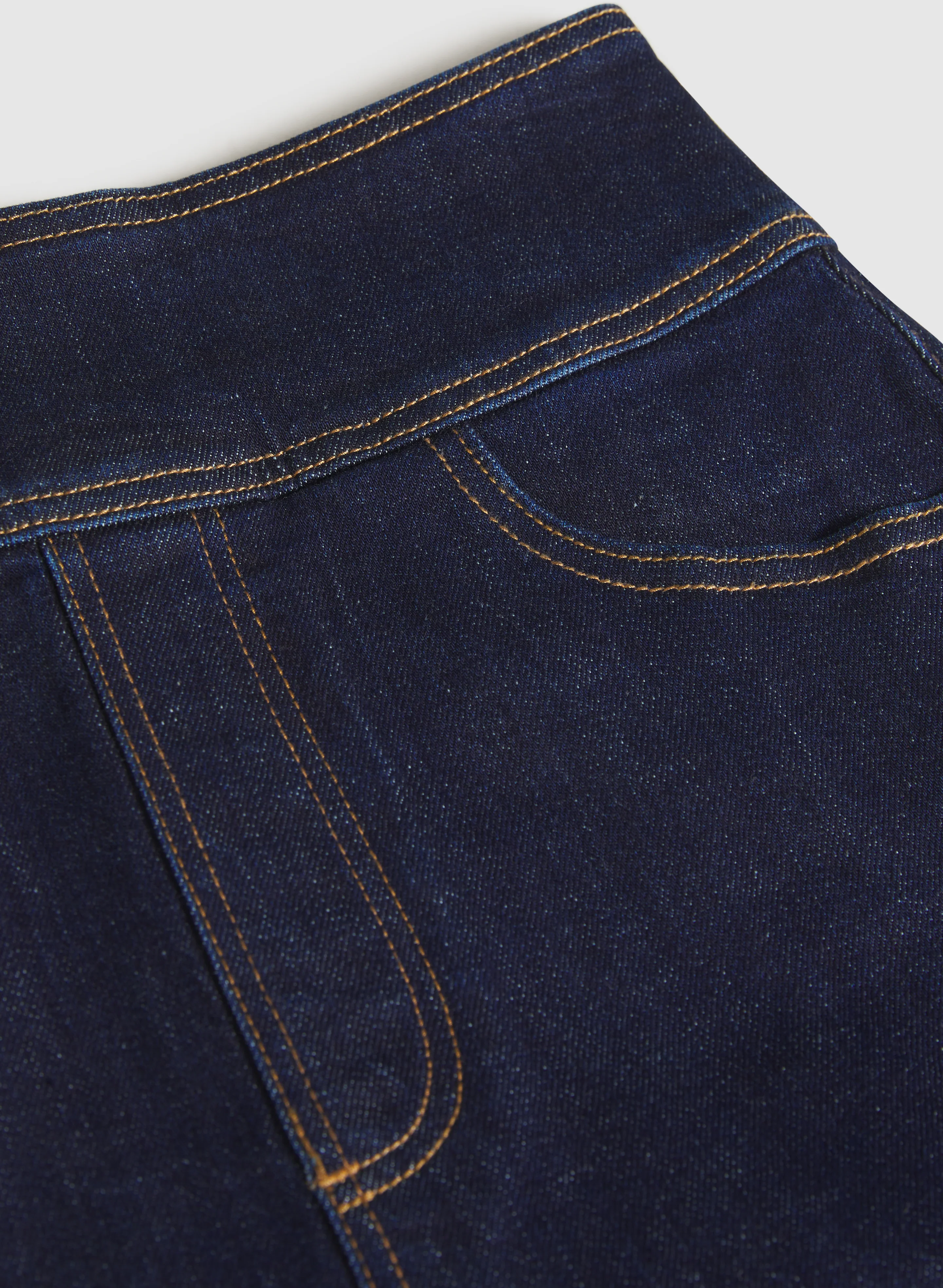 Slit Denim Skirt - Image 7