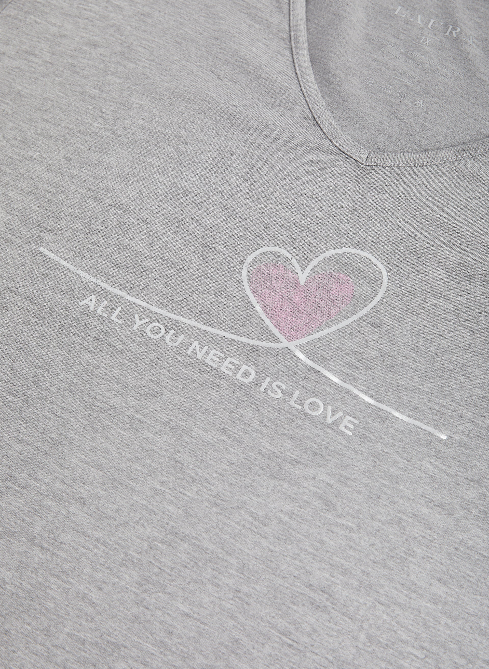 Slogan V-Neck Pyjama Top - Image 6