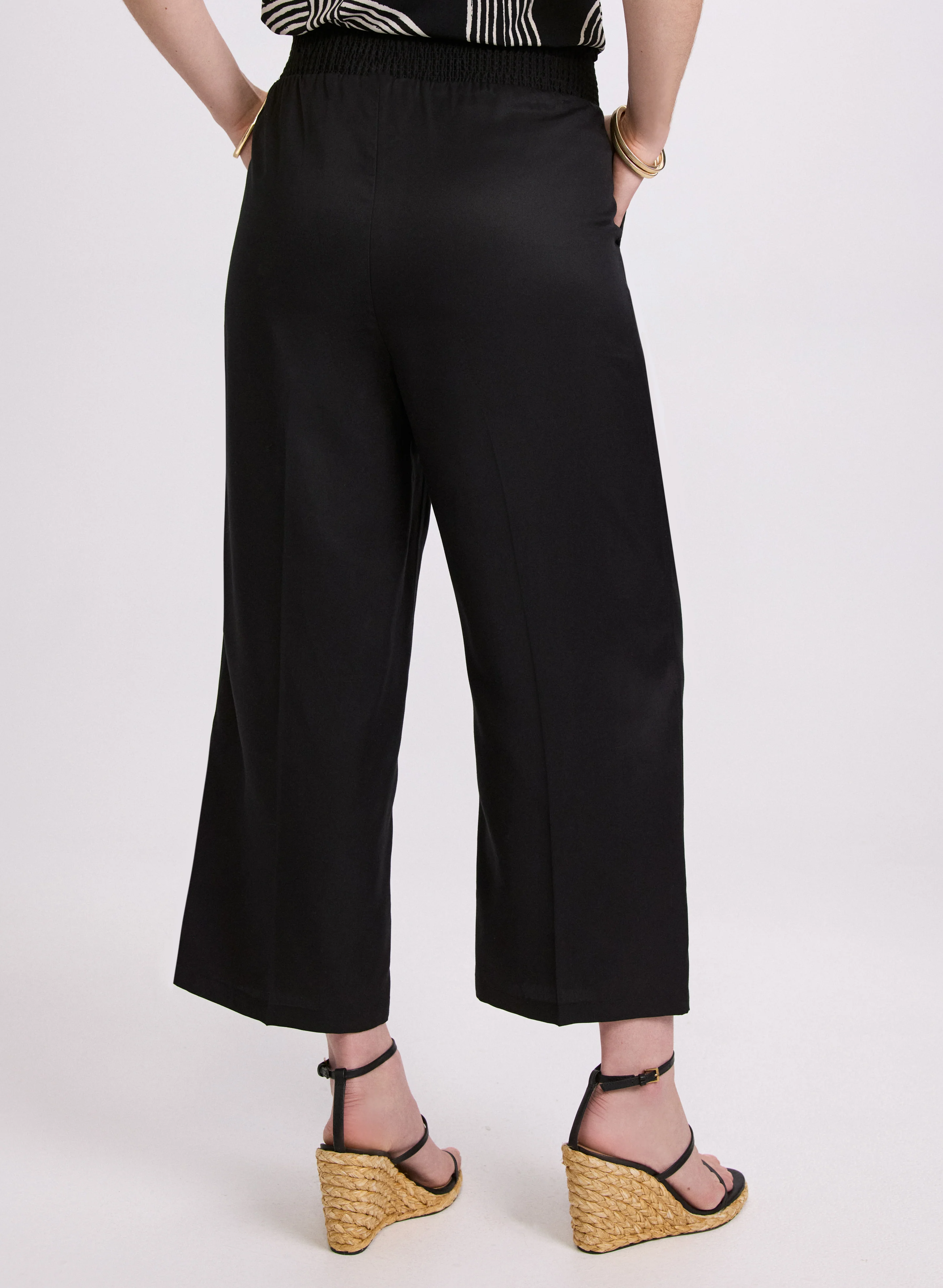 Smocked Waist Culottes - Image 2