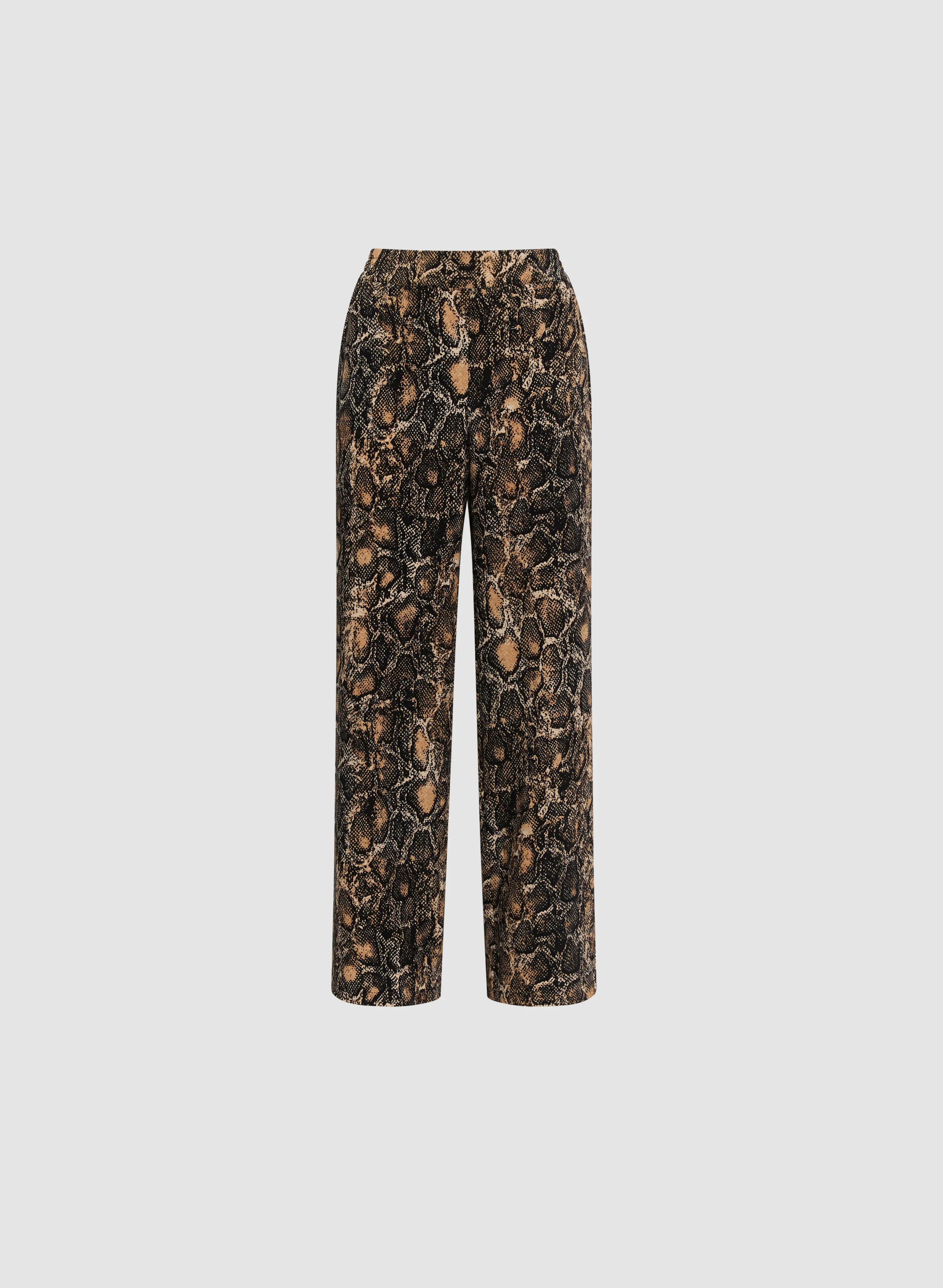 Olivia Snake Print Wide-Leg Pants - Image 6