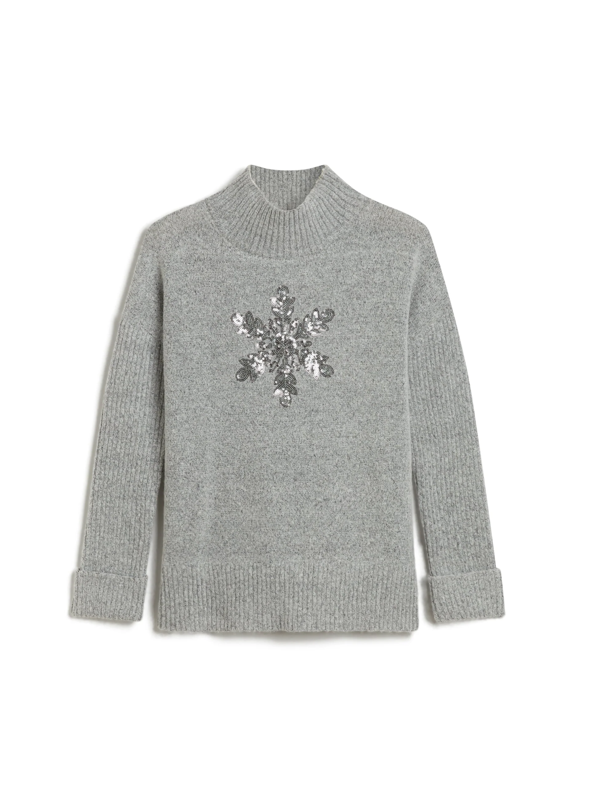 Snowflake Appliqué Sweater - Image 6