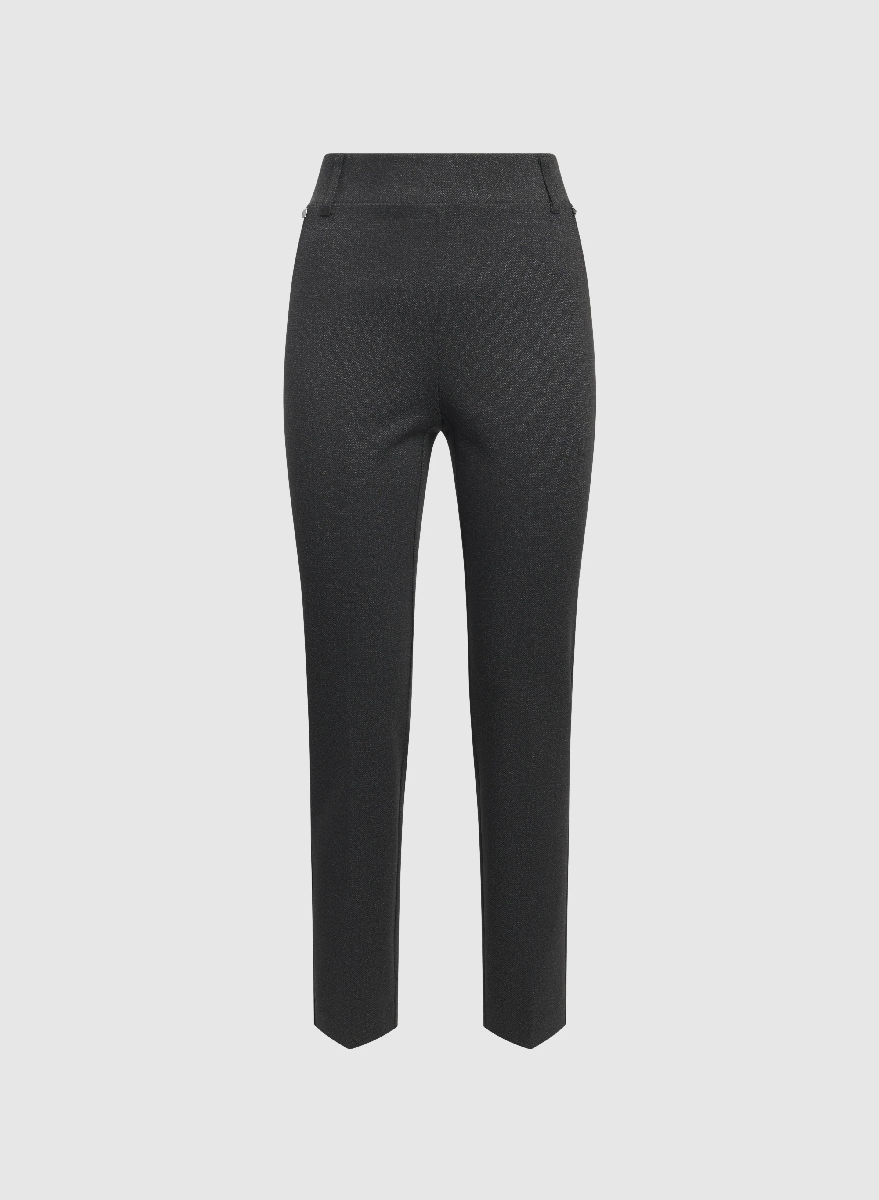 Sofia Herringbone Slim-Leg Pants - Image 6