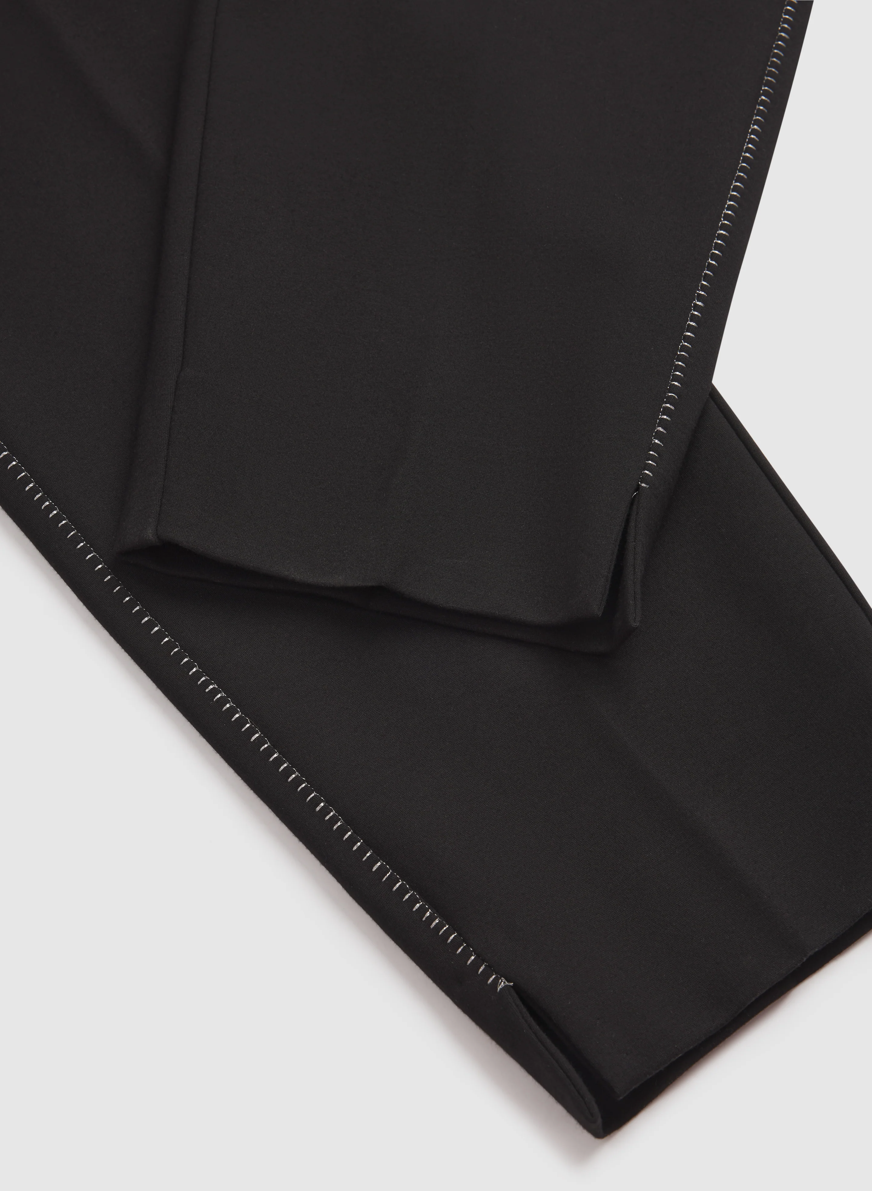 Sofia Metallic Stitch Slim-Leg Pants - Image 7