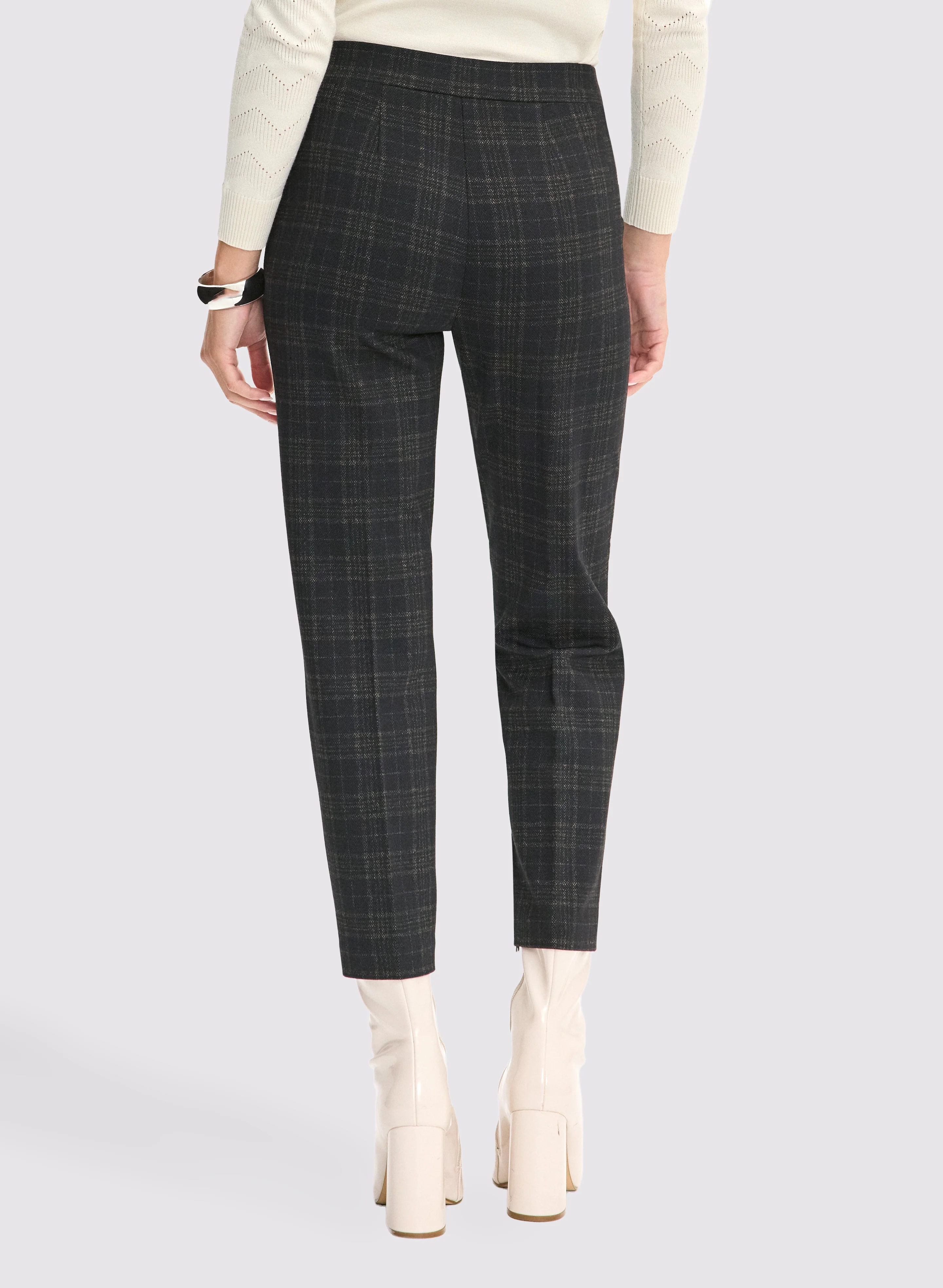 Sofia Plaid Print Pants - Short - Image 2