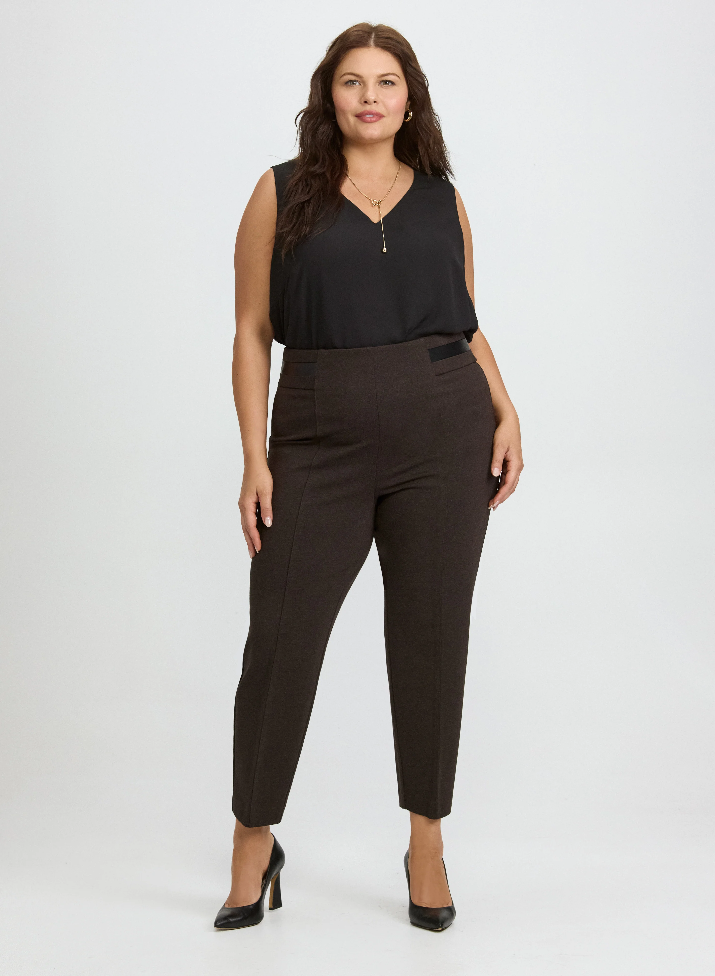 Sofia Pull-On Slim-Leg Pants - Image 4