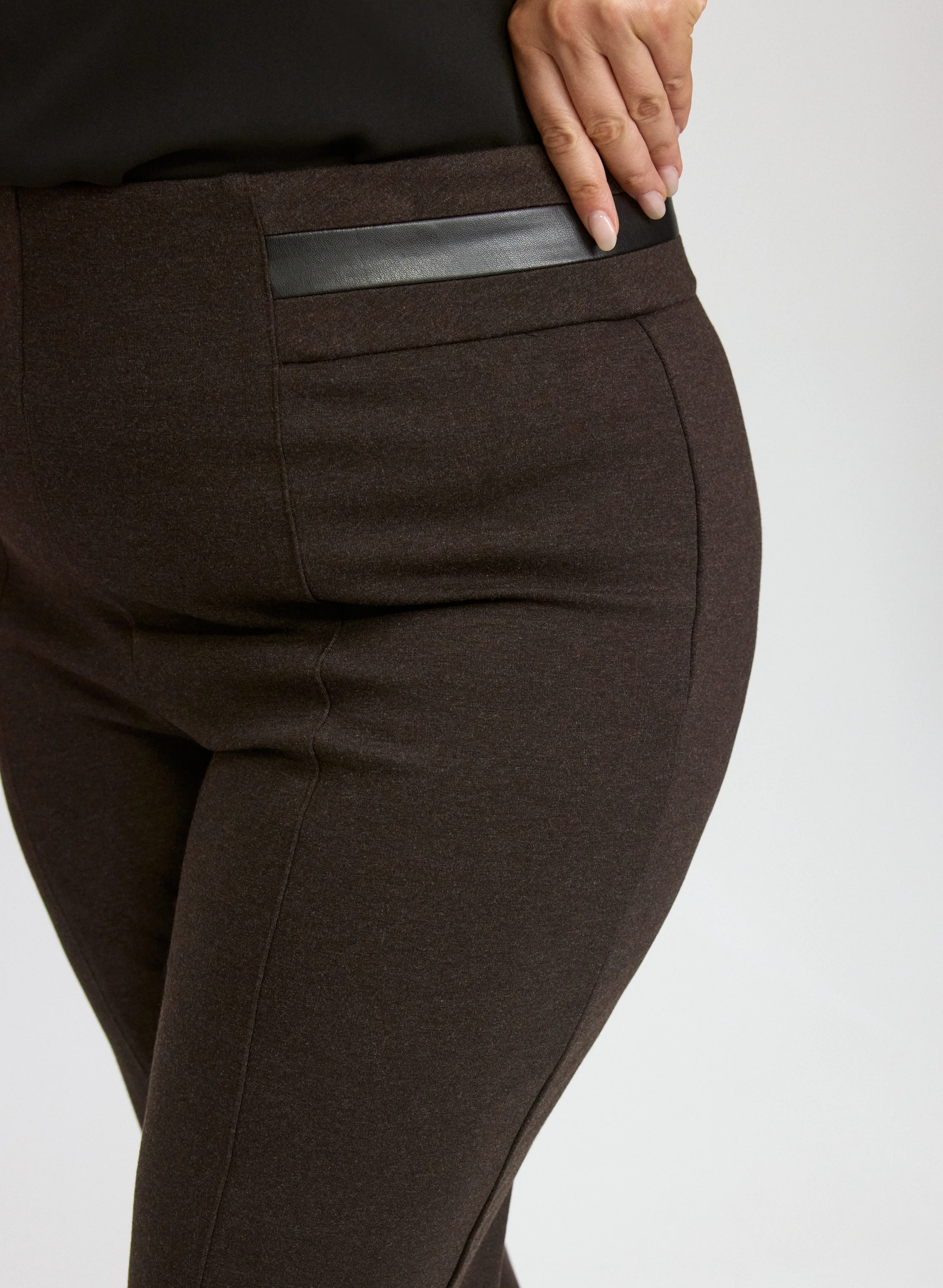 Sofia Pull-On Slim-Leg Pants - Image 5