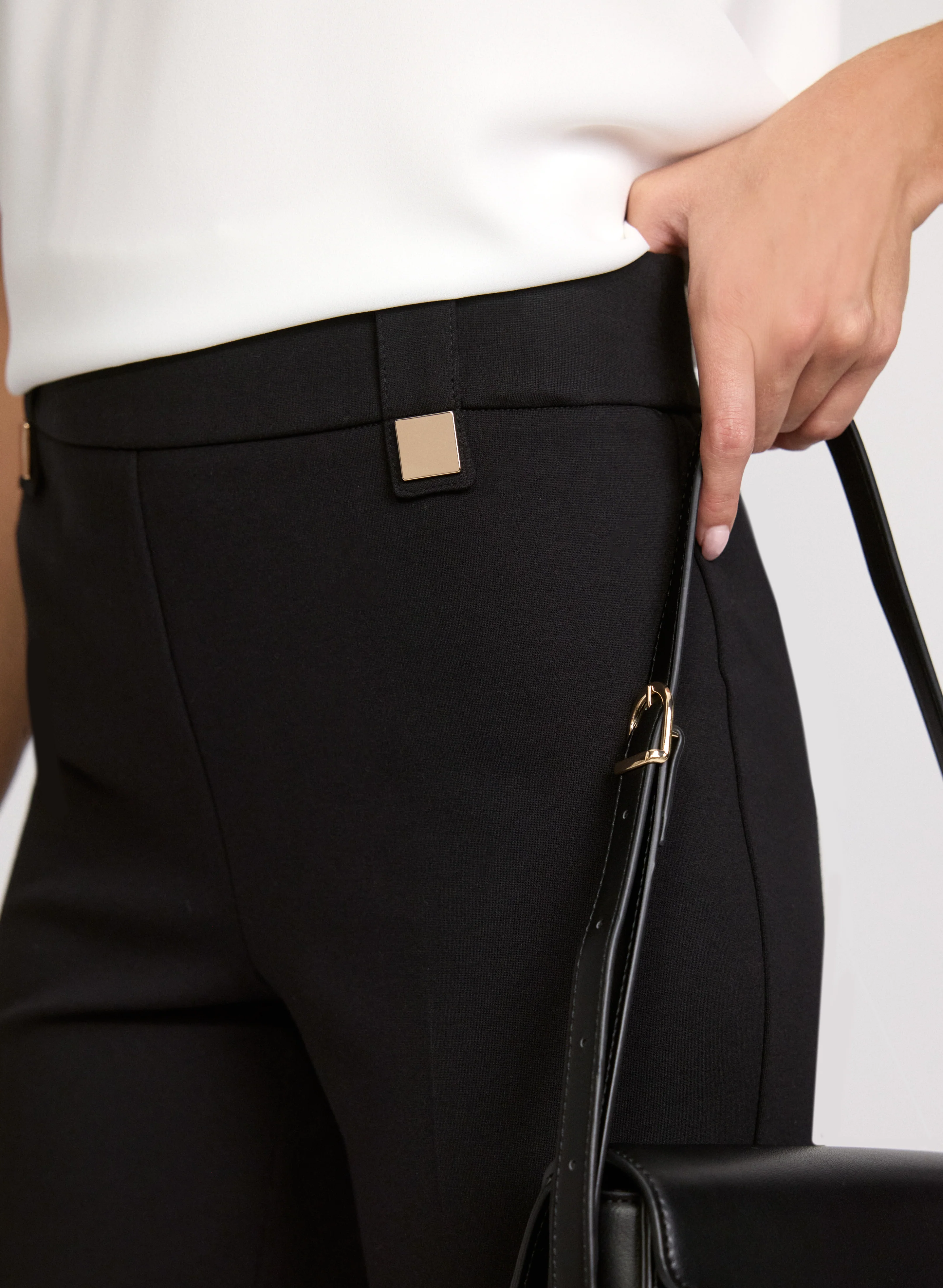 Sofia Rivet Detail Slim-Leg Pants - Image 2