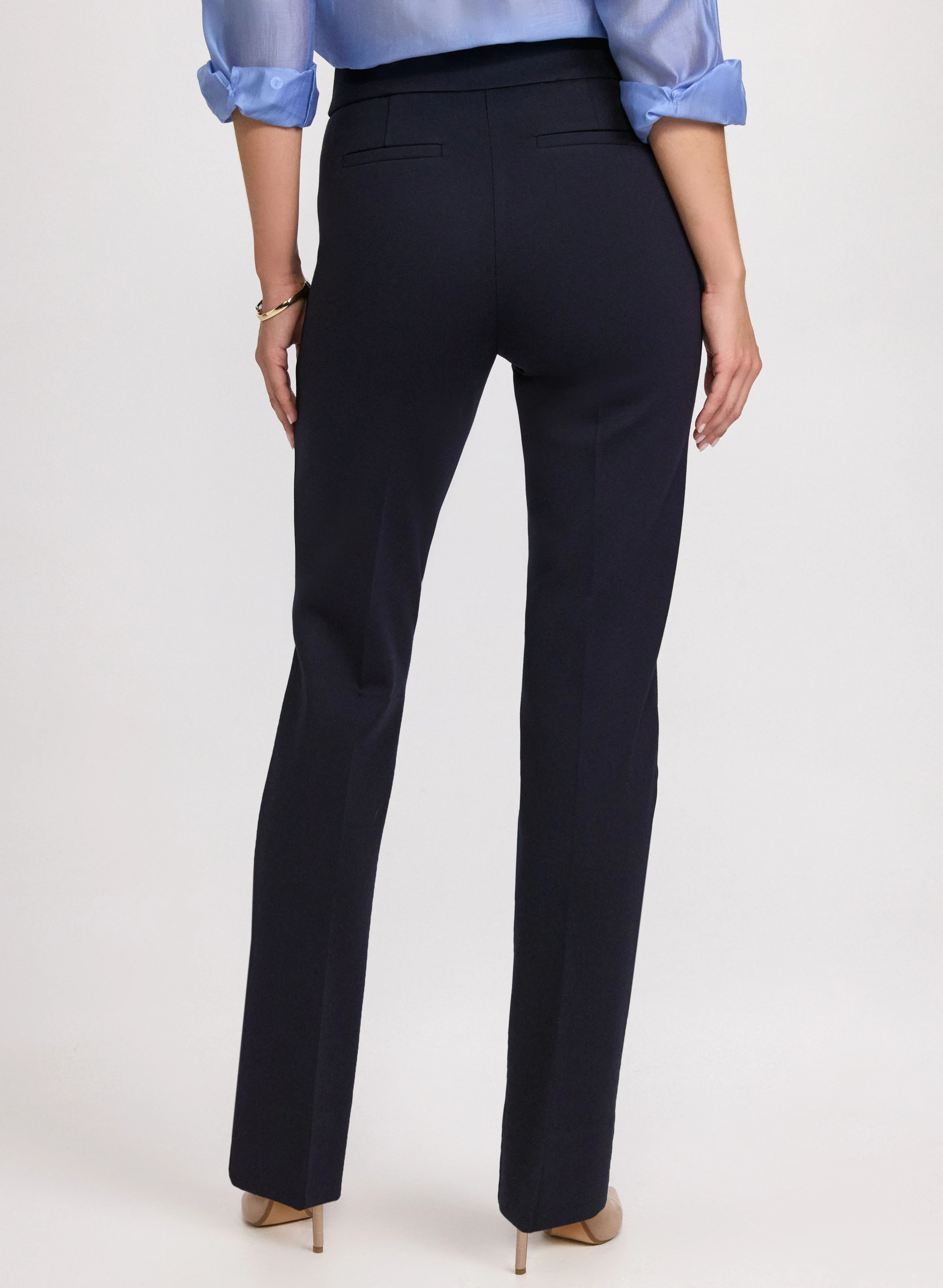 Sofia Rivet Detail Slim-Leg Pants - Image 5