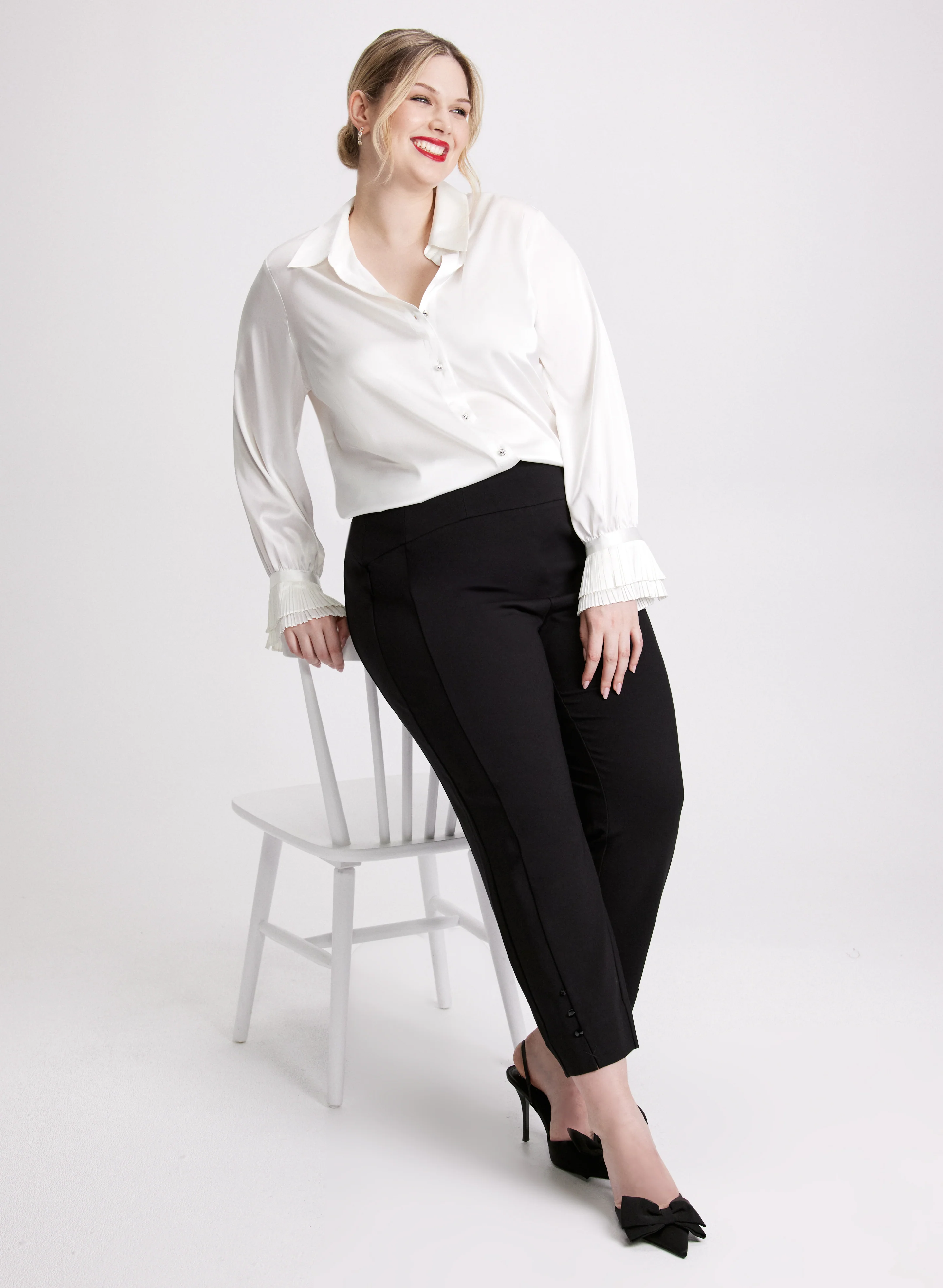 Sofia Slim-Leg Pants - Short - Image 4
