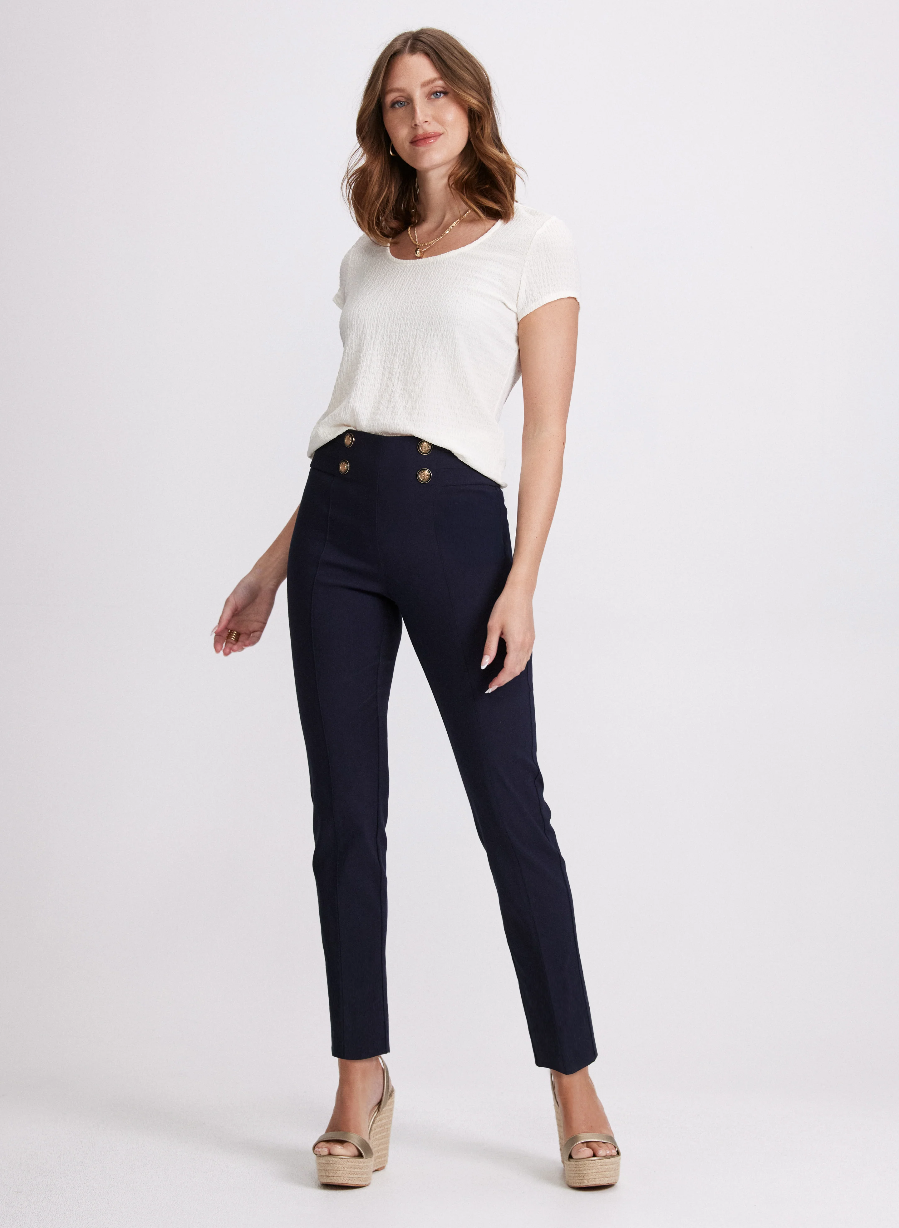 Sofia Slim-Leg Pants - Short - Image 3