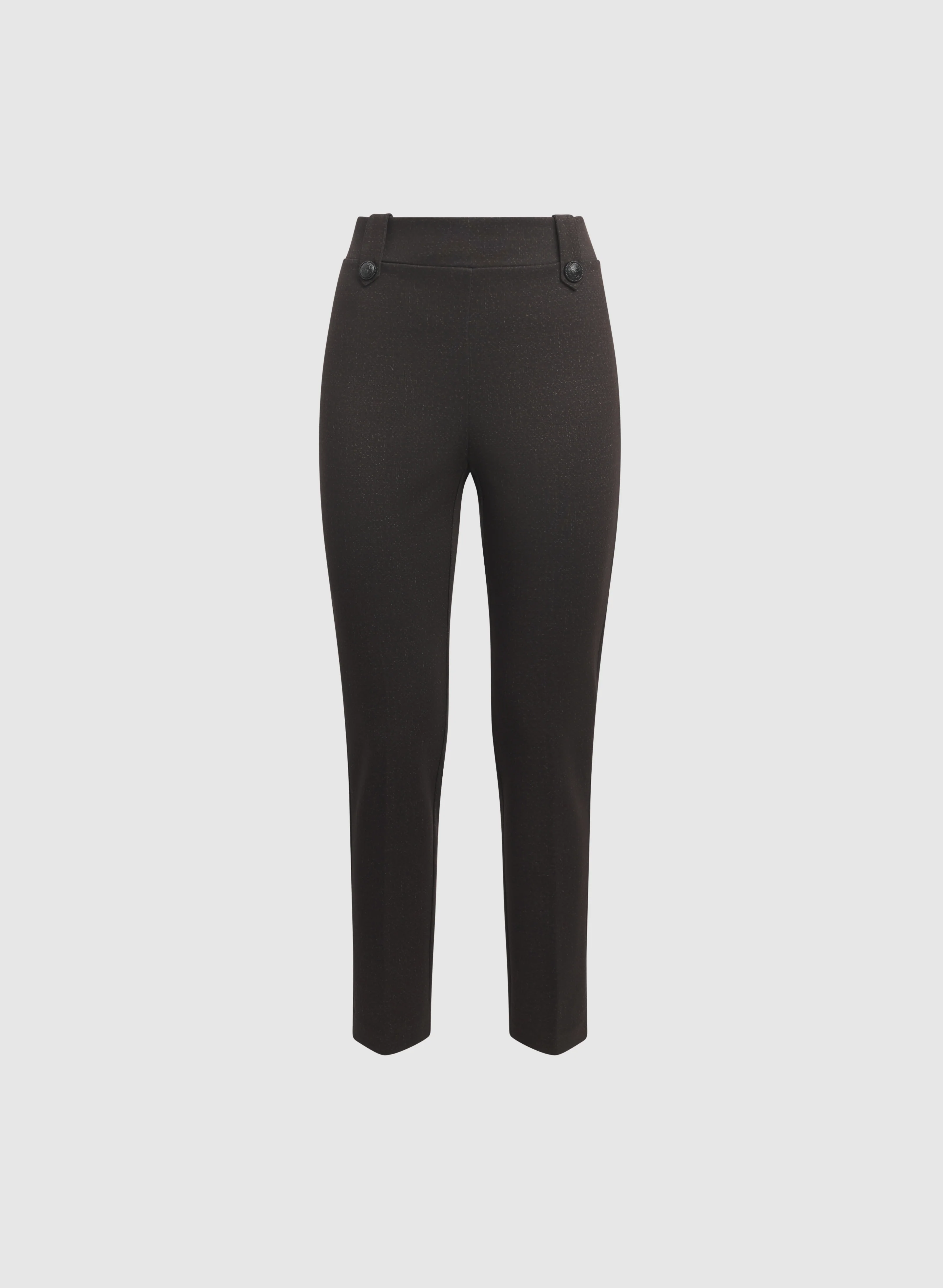 Sofia Tweed Print Slim-Leg Pants - Image 6