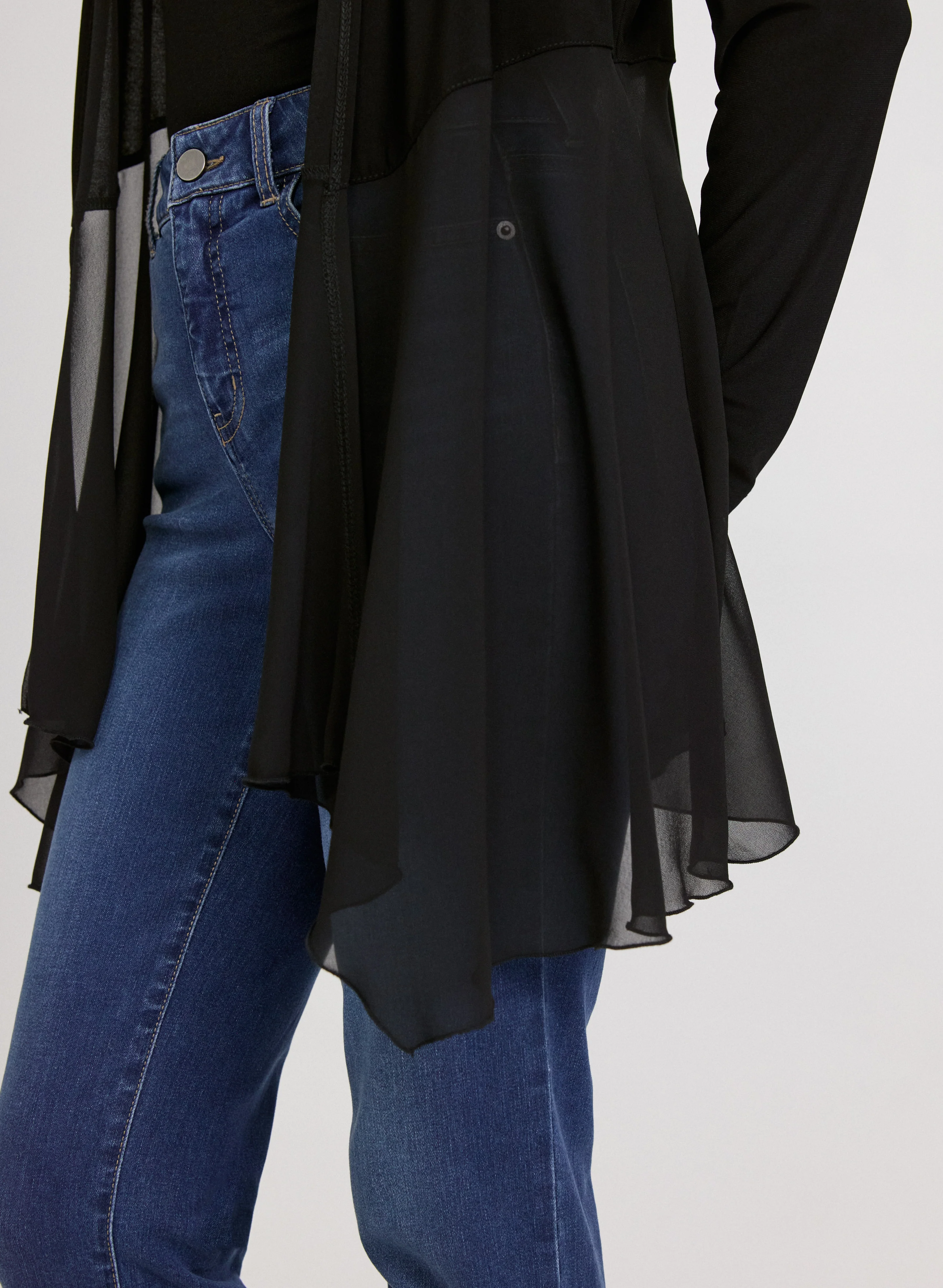 Sheer Open-Front Cover-Up - Image 5