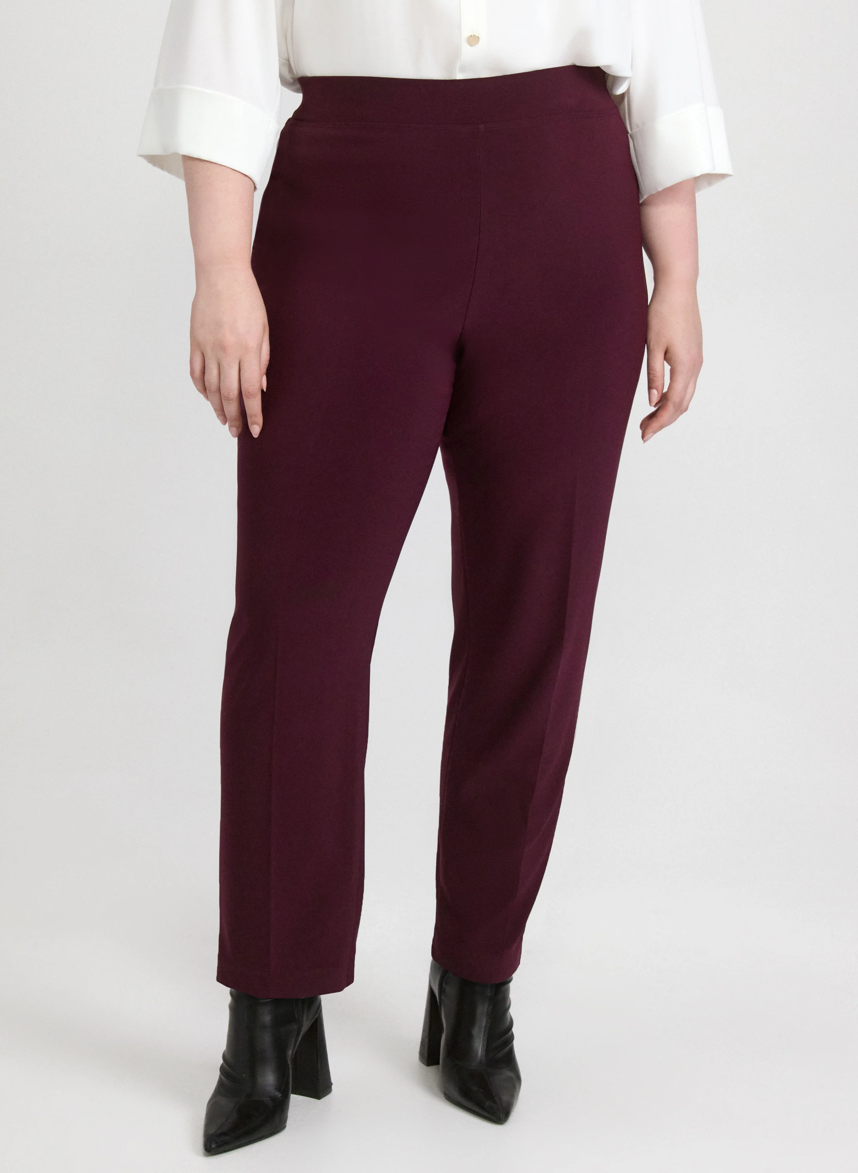 Sophia Pull-On Straight Leg Pants