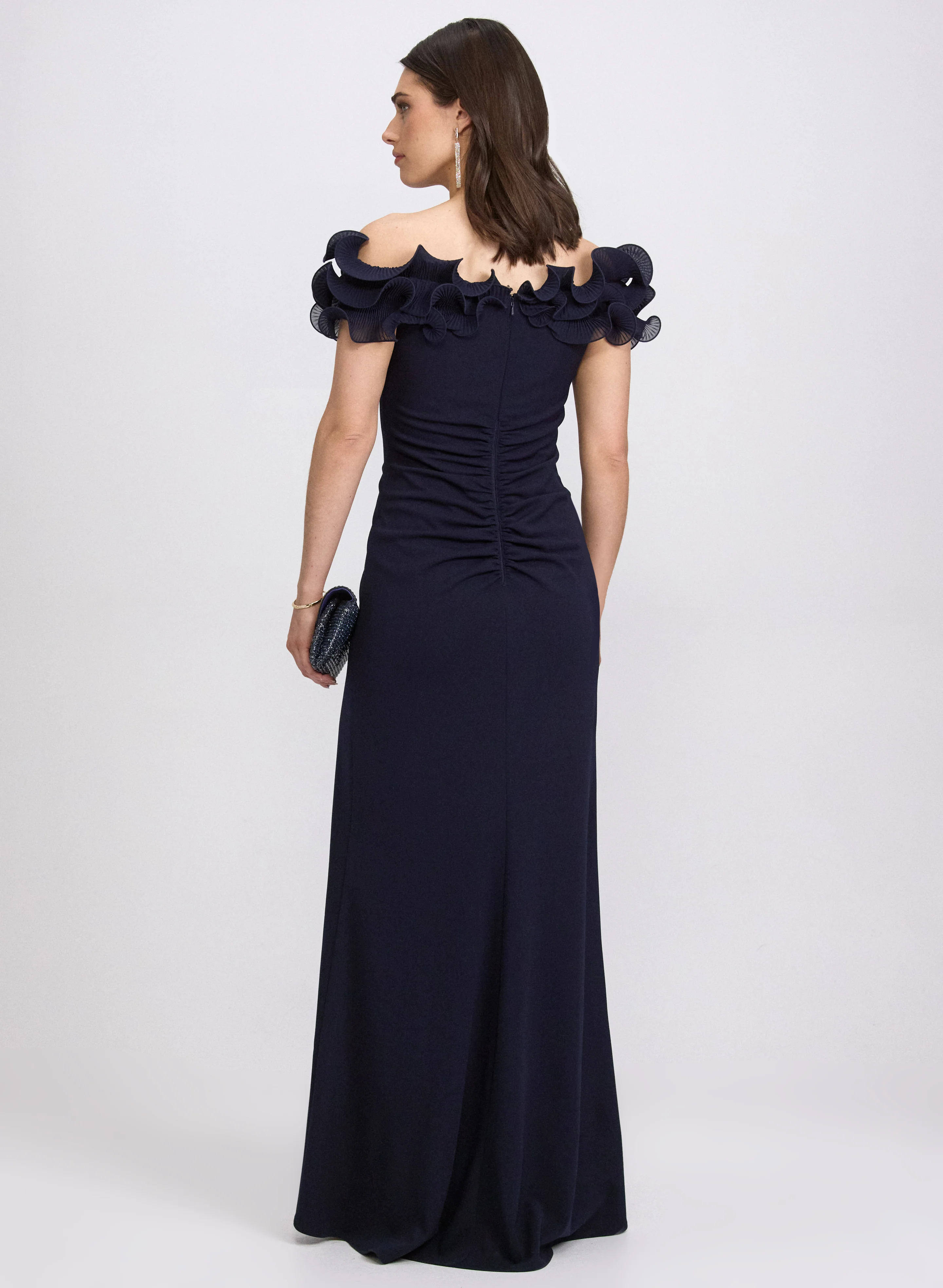 Spiral Ruffle Detail Dress - Image 4