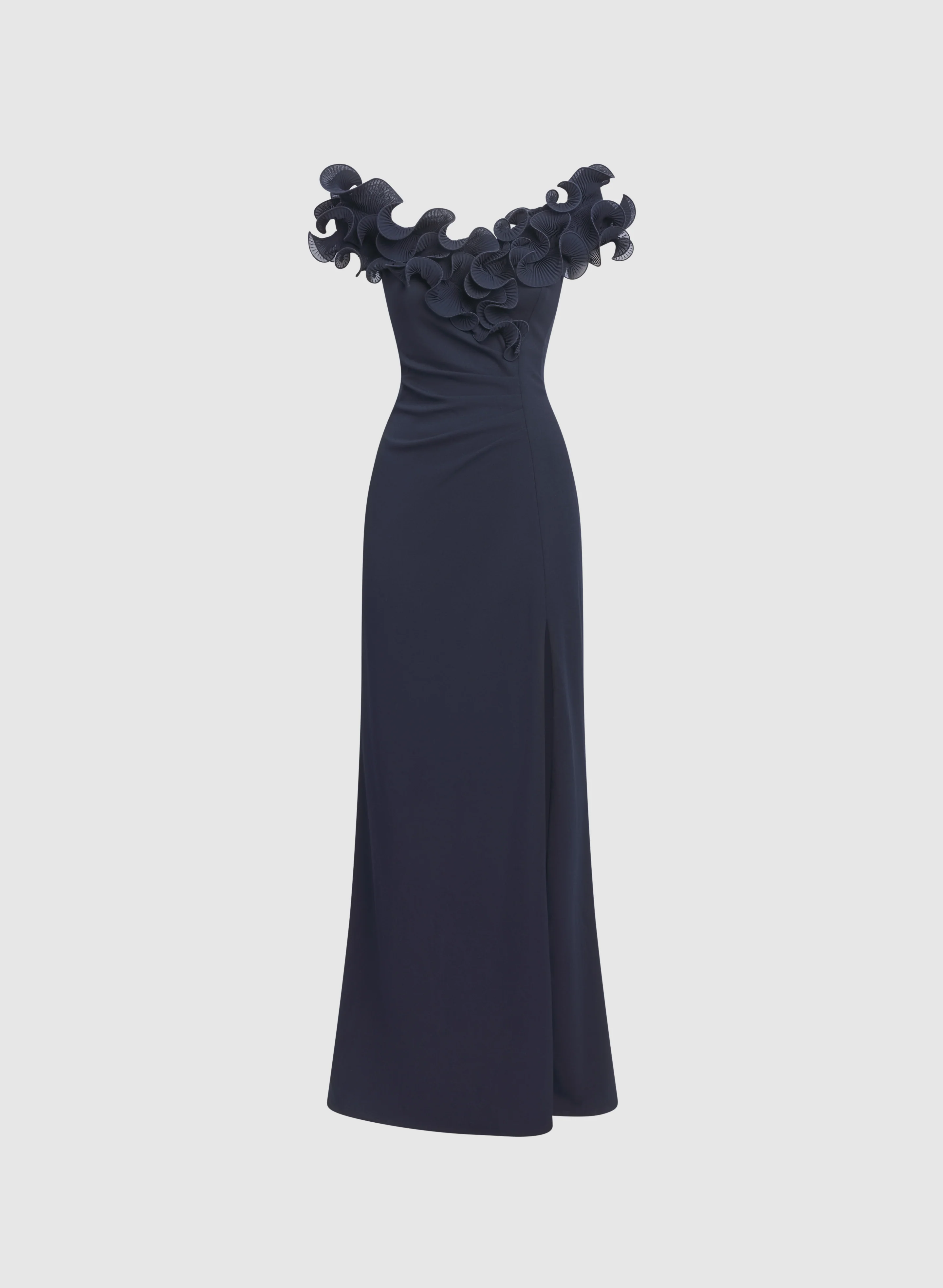 Spiral Ruffle Detail Dress - Image 5