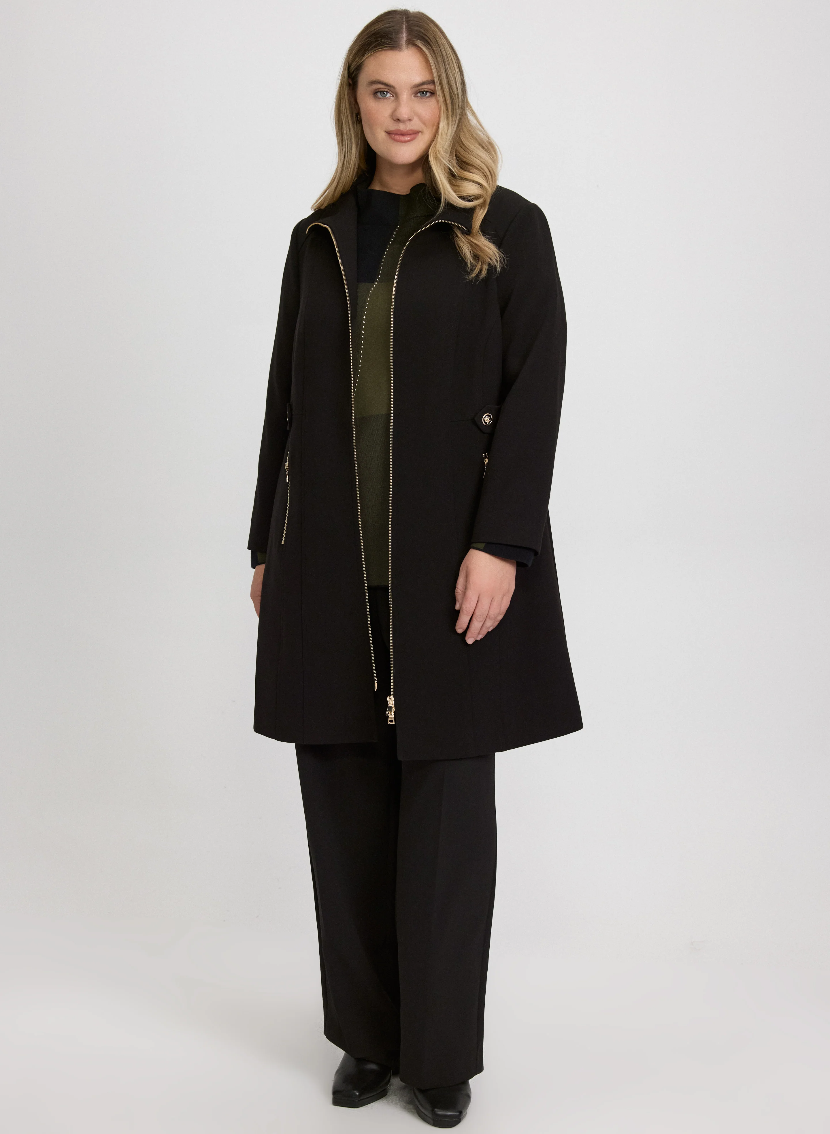 Stand Collar Coat - Image 10