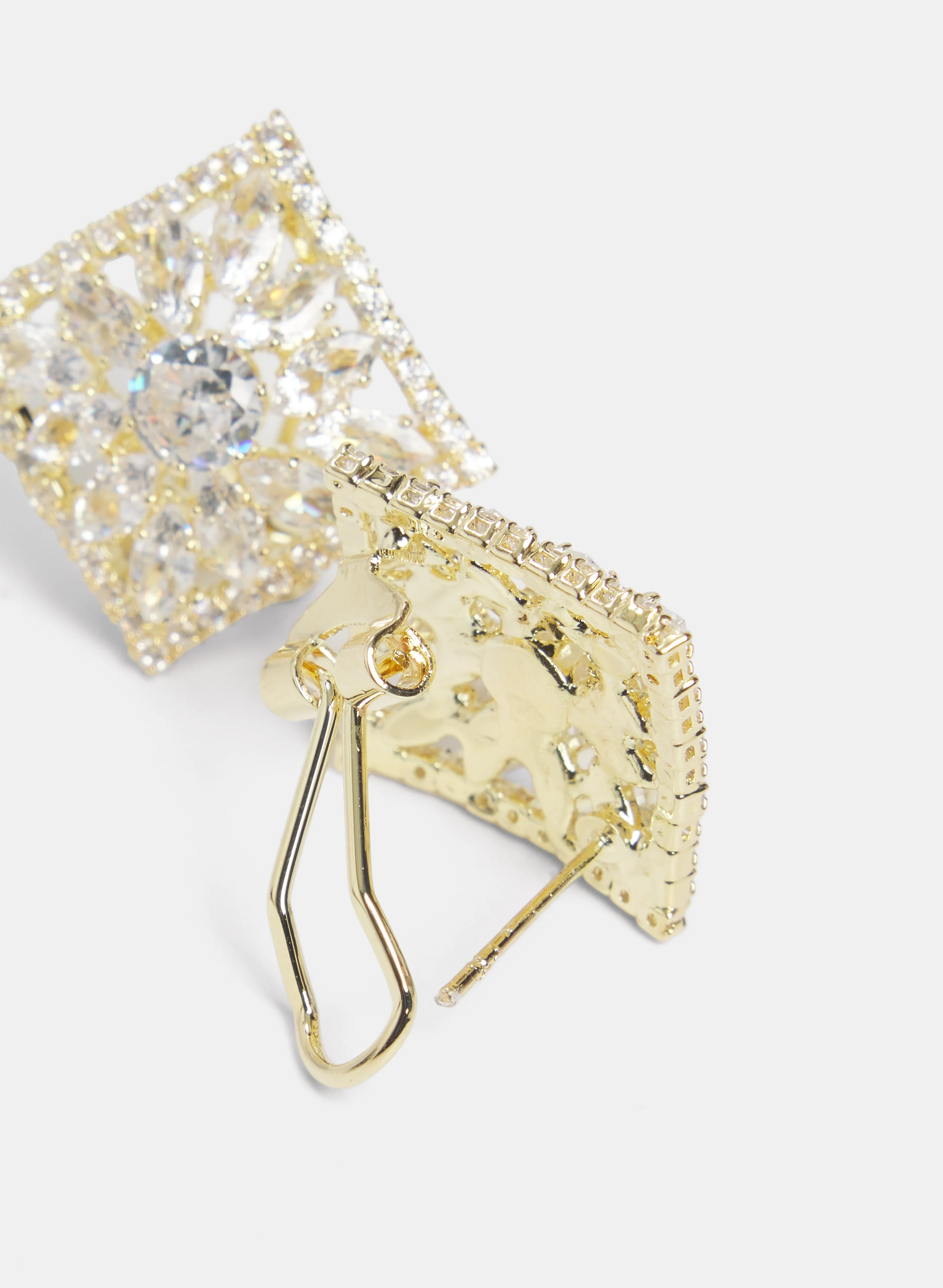 Stone Button Earrings - Image 2