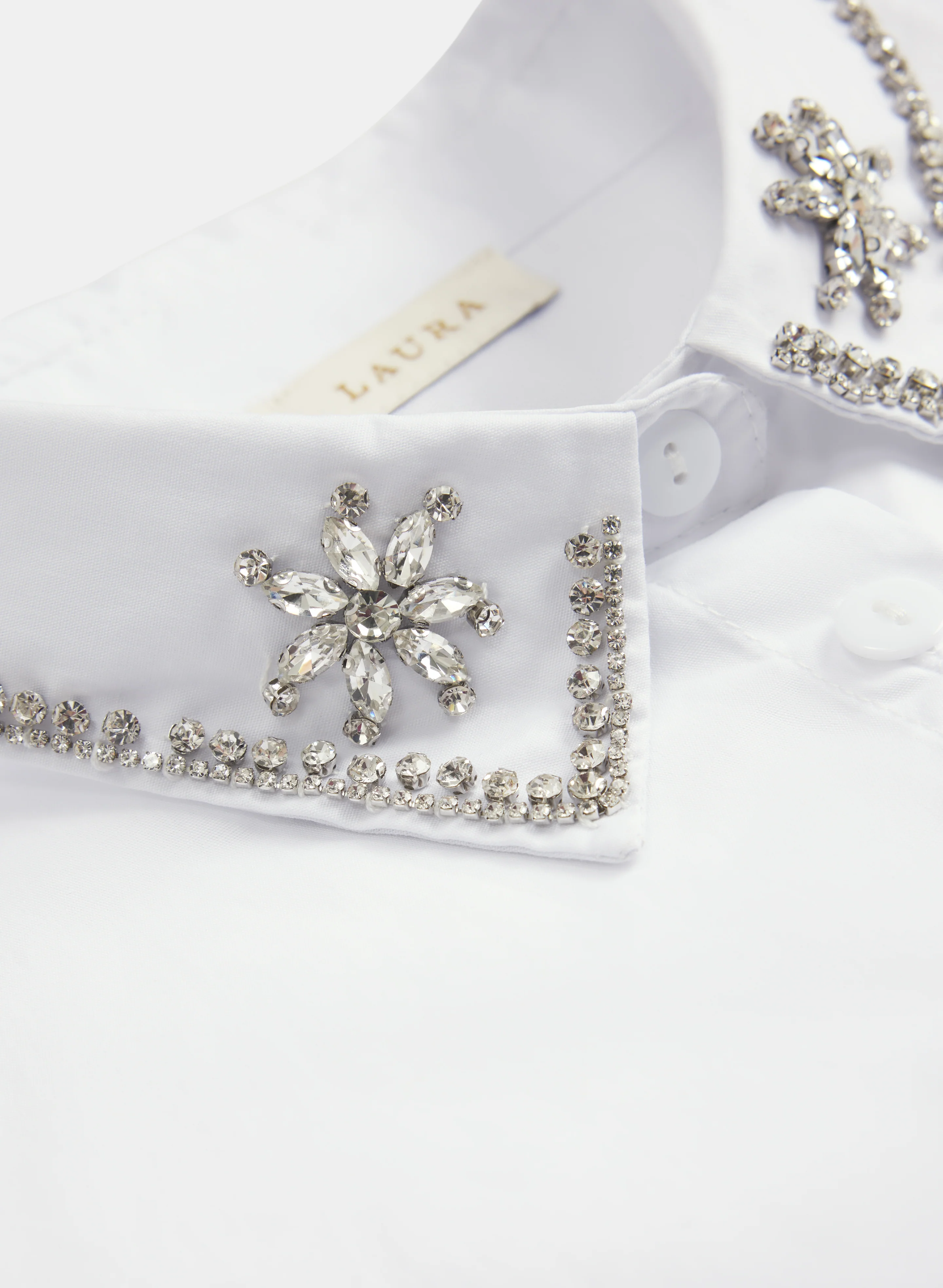 Stone Embellished Dickie Collar - Image 3