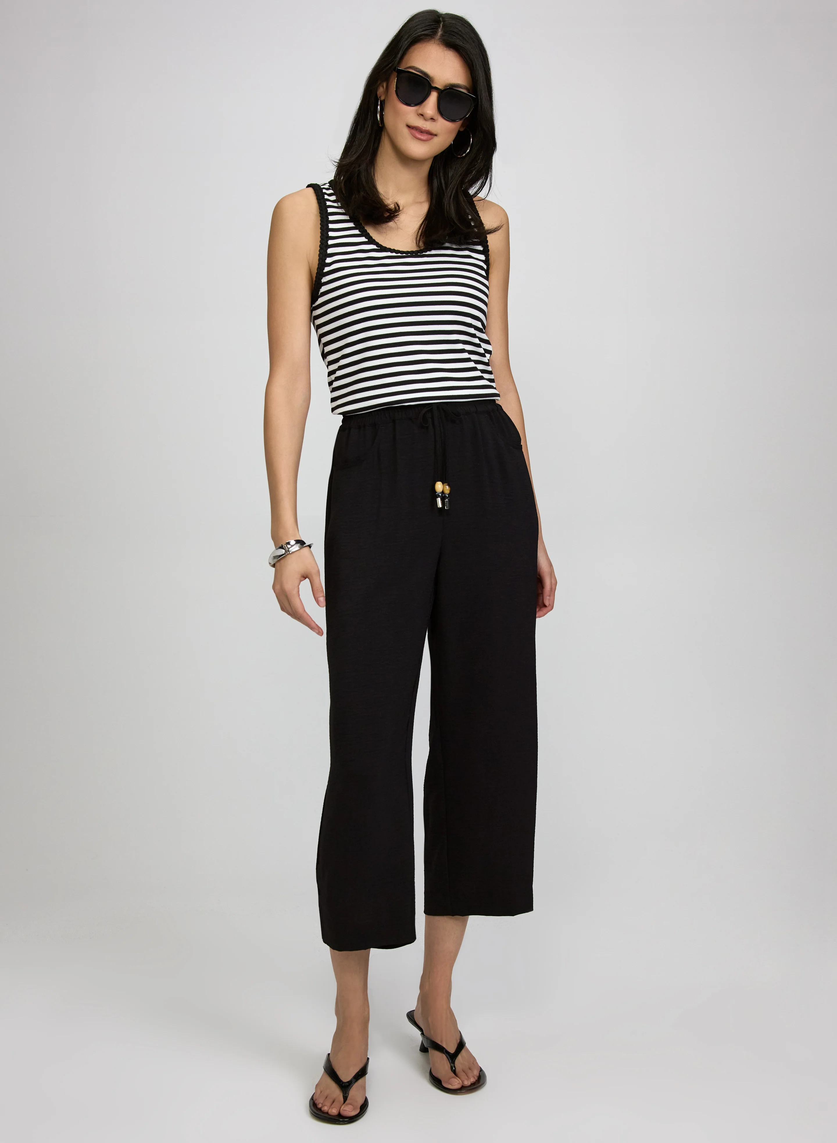 Straight-Leg Crinkle Capris - Image 3