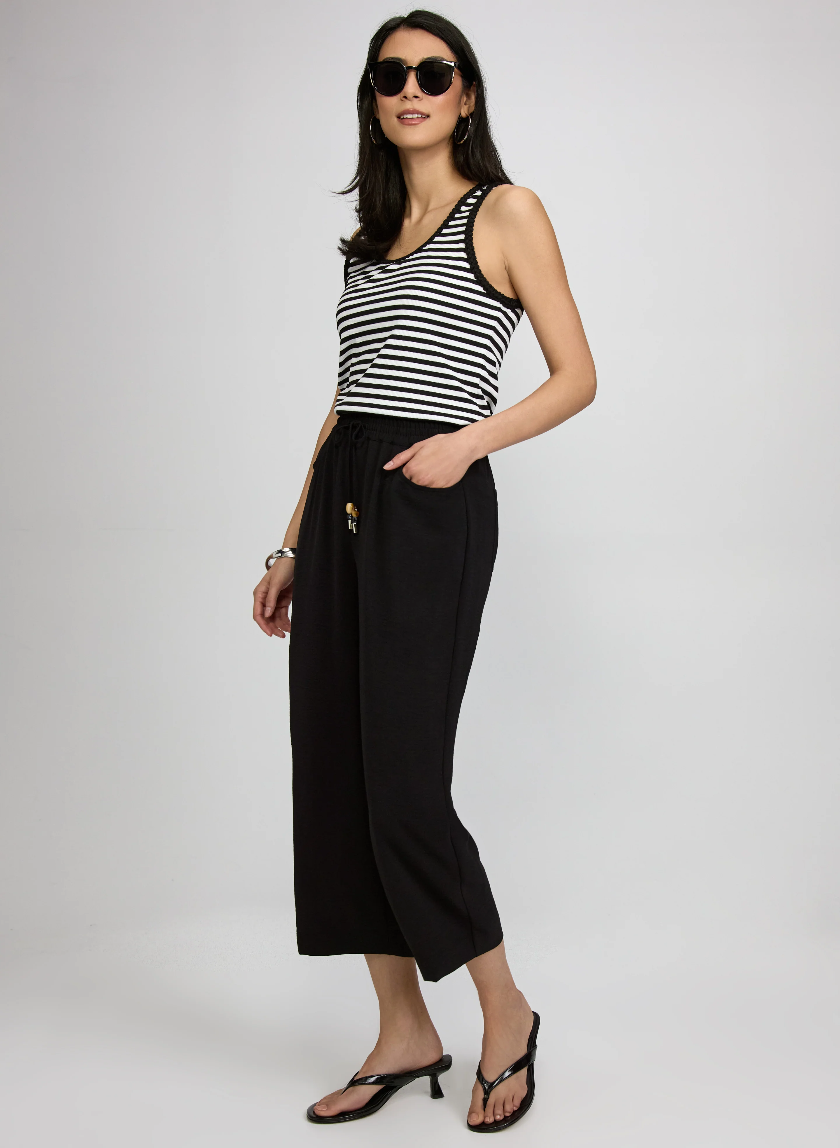 Straight-Leg Crinkle Capris - Image 4