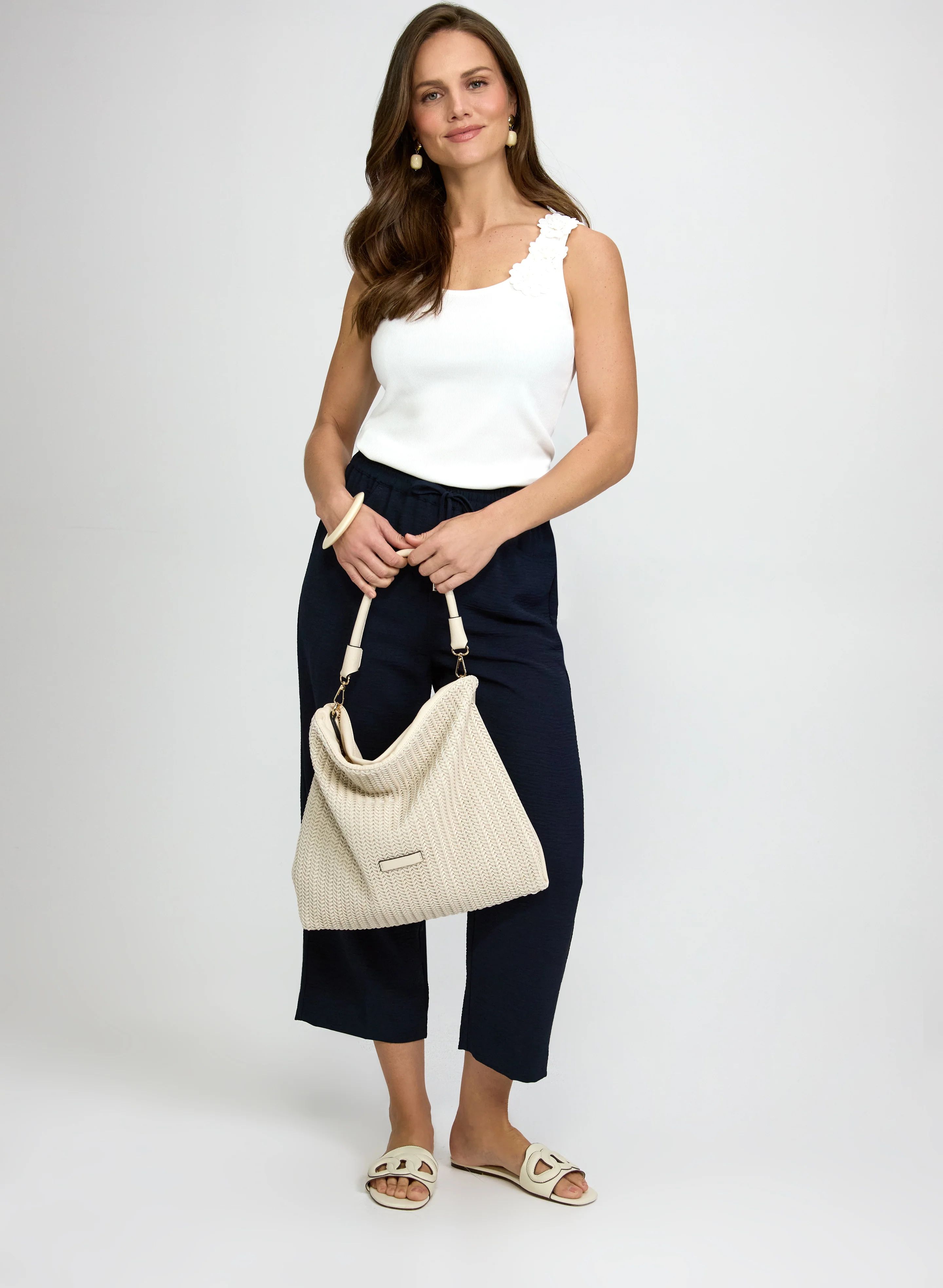 Straight-Leg Crinkle Capris - Image 3