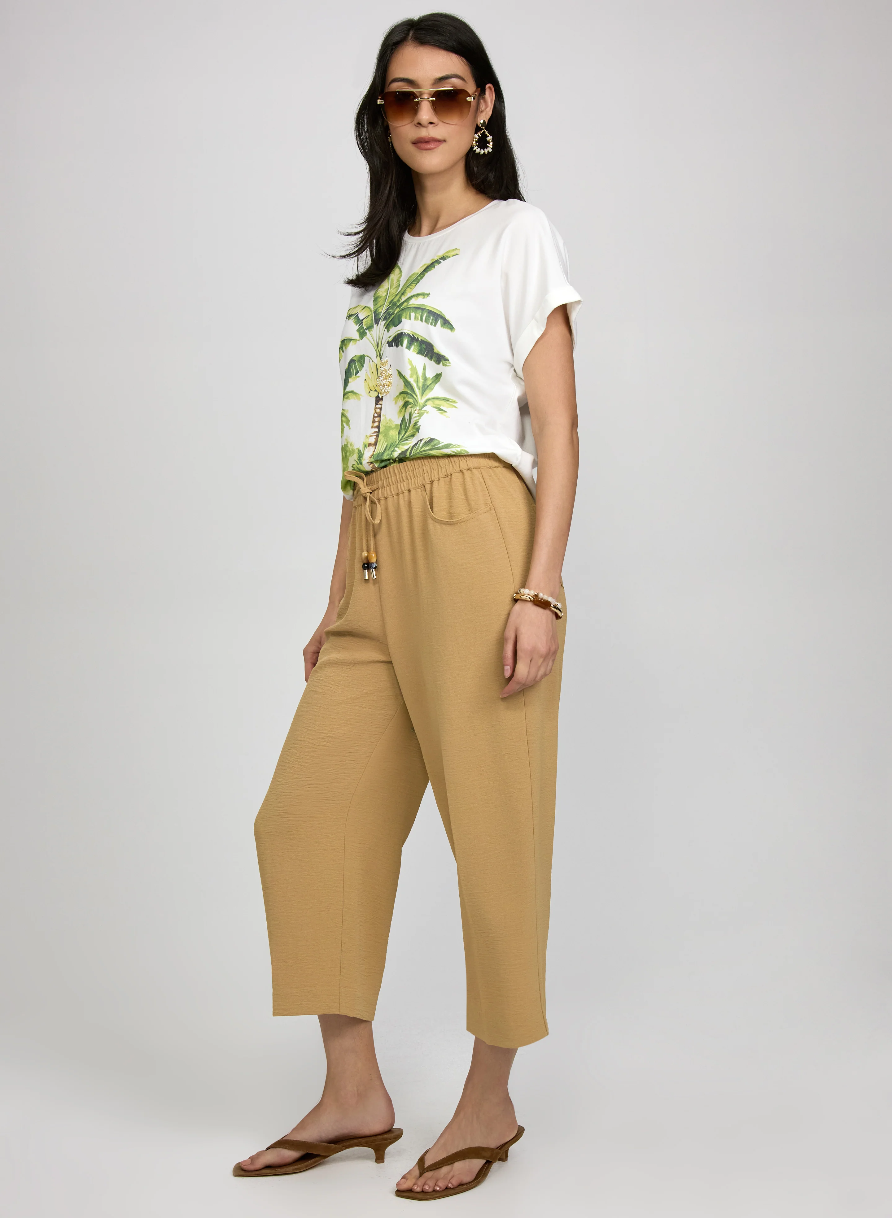 Straight-Leg Crinkle Capris - Image 4