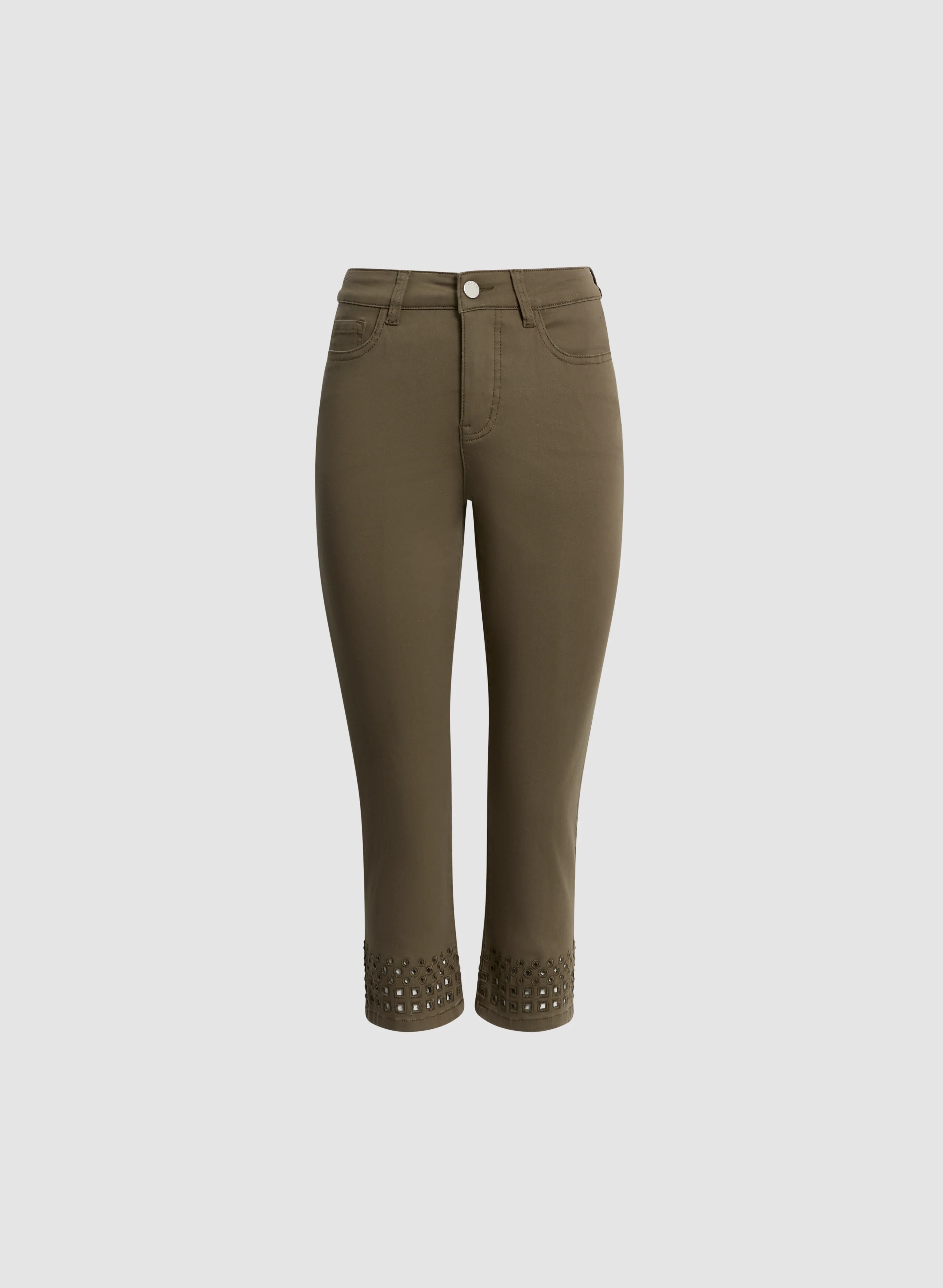 Straight Leg Denim Capris - Image 6
