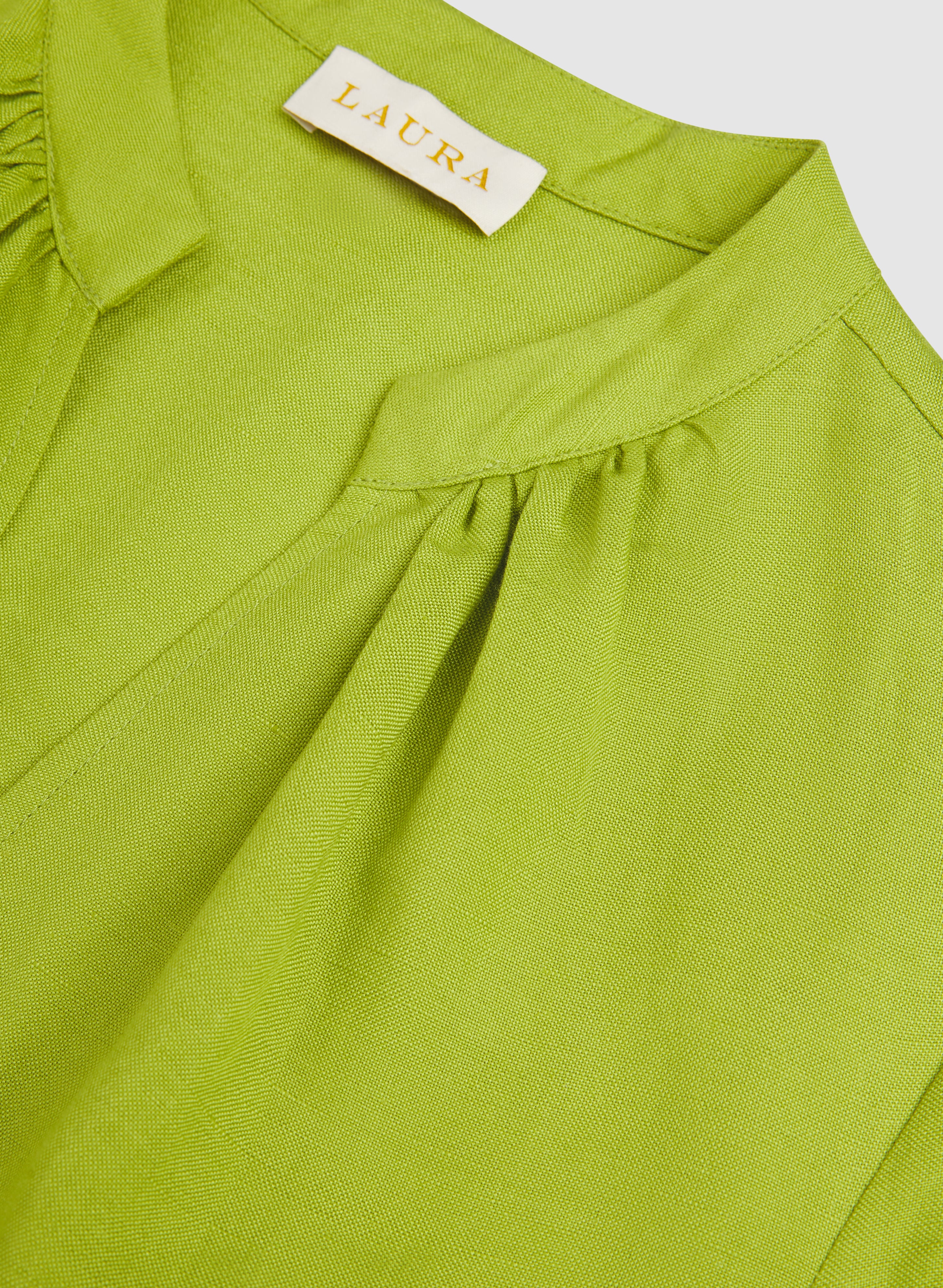 Straight Linen-Blend Dress - Image 6