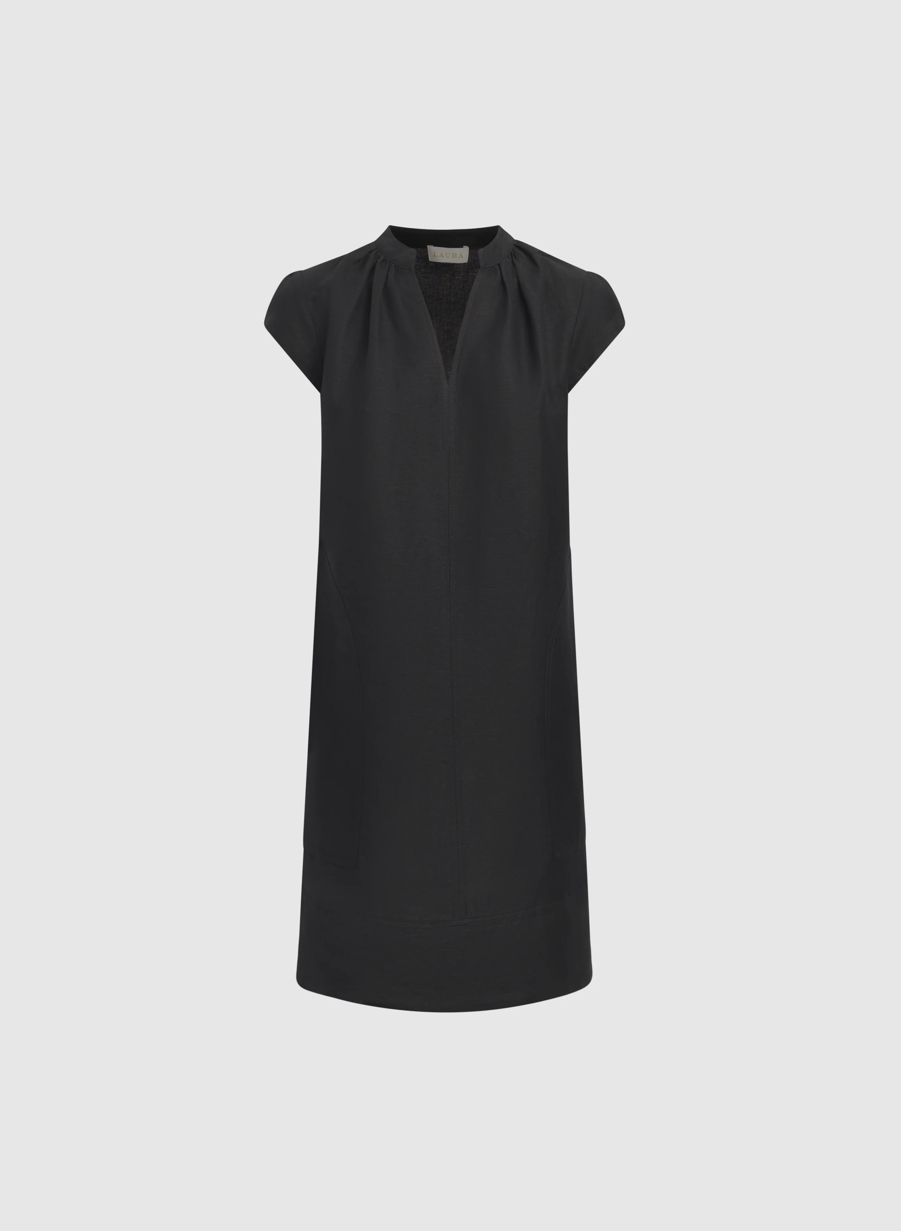 Straight Linen-Blend Dress - Image 5
