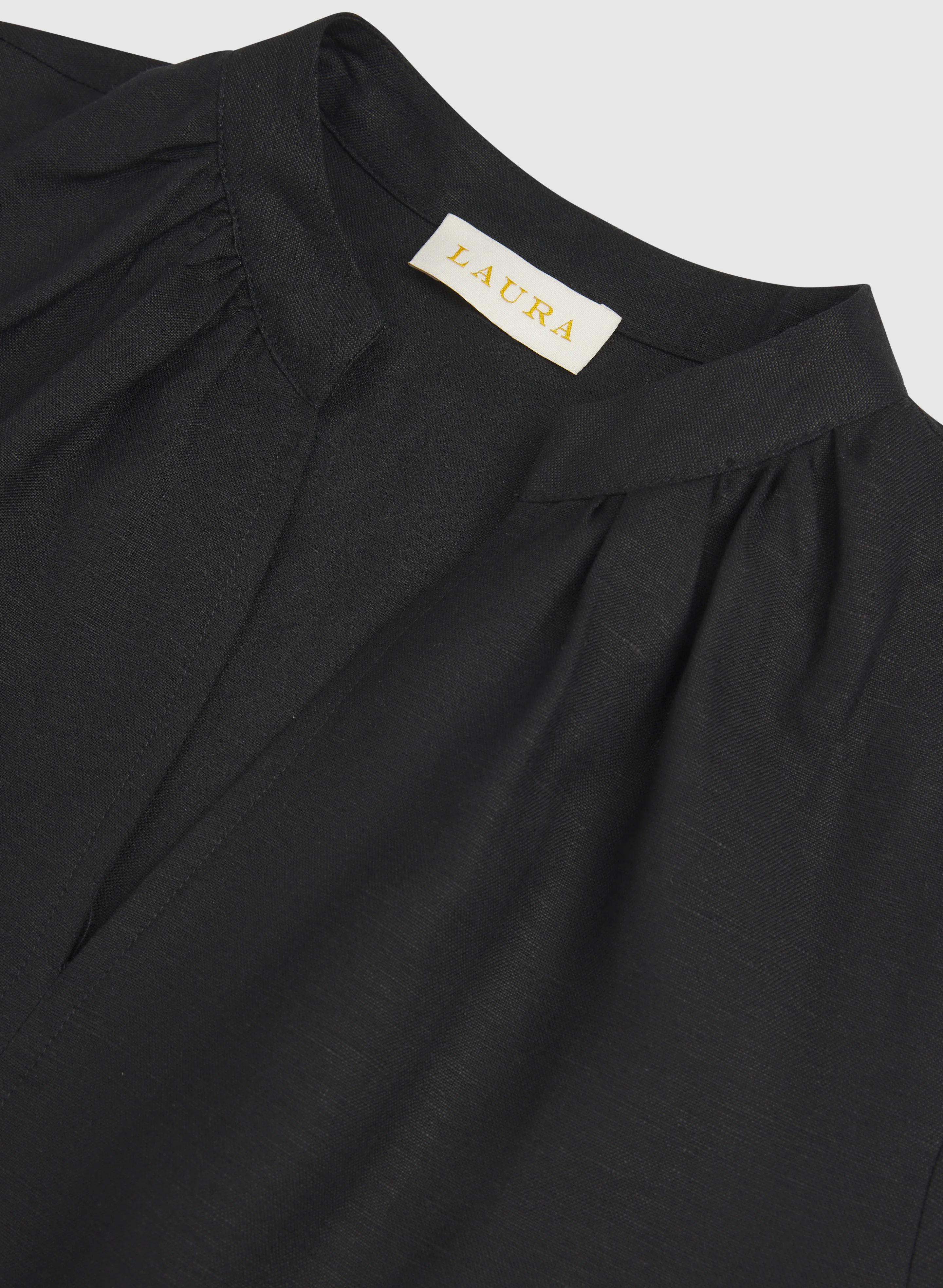 Straight Linen-Blend Dress - Image 6