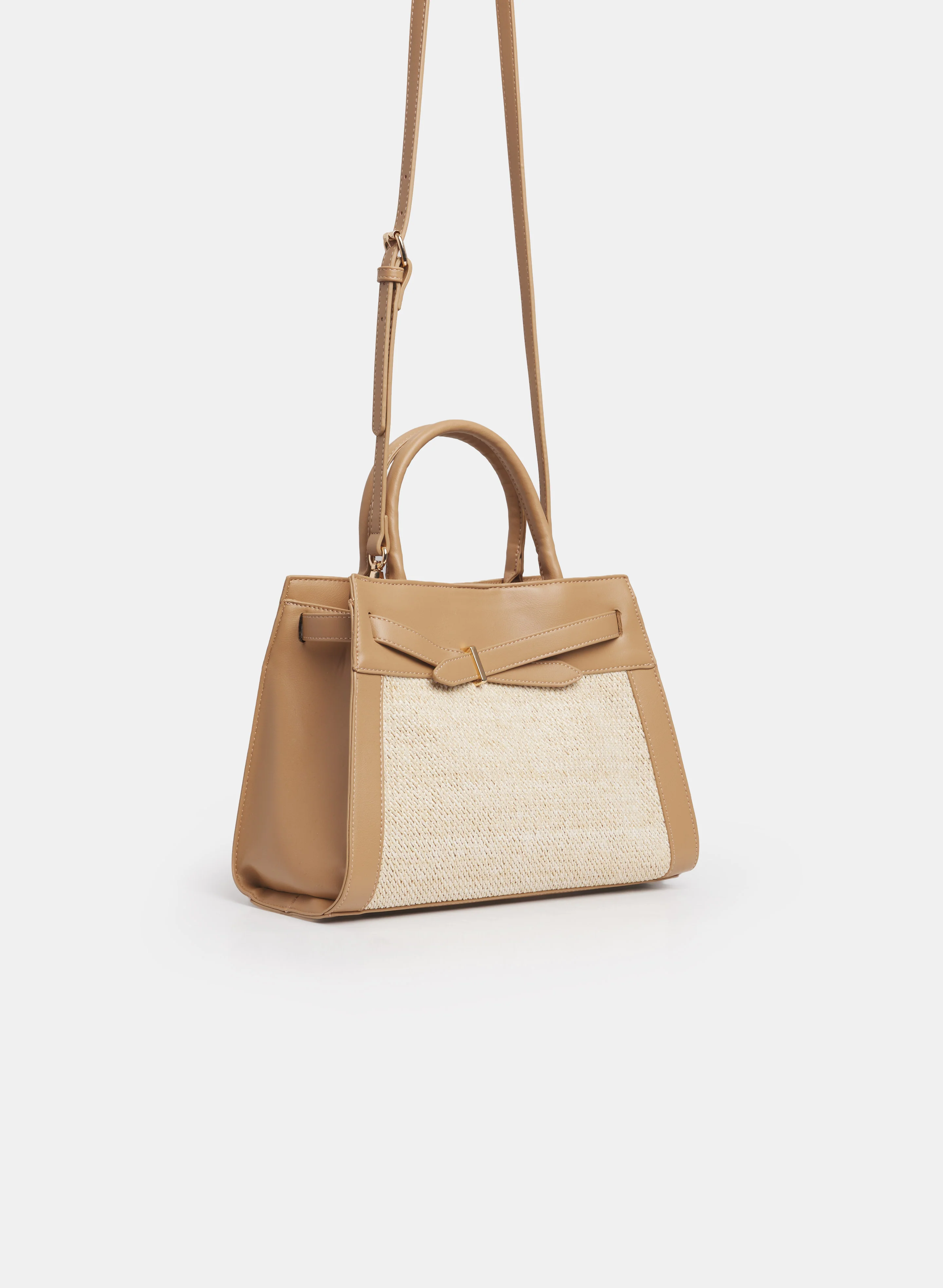 Straw Front Handbag - Image 3