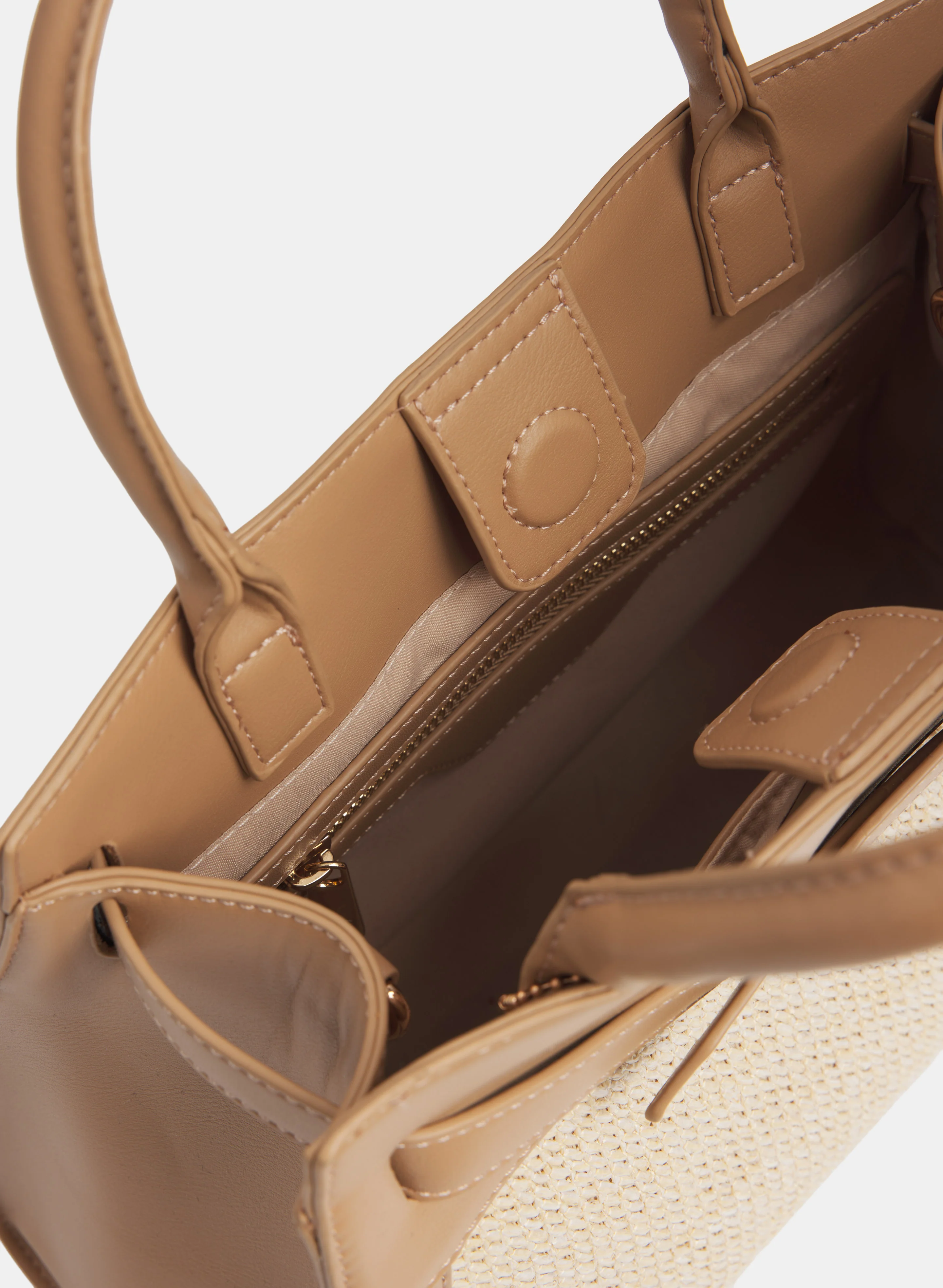 Straw Front Handbag - Image 4