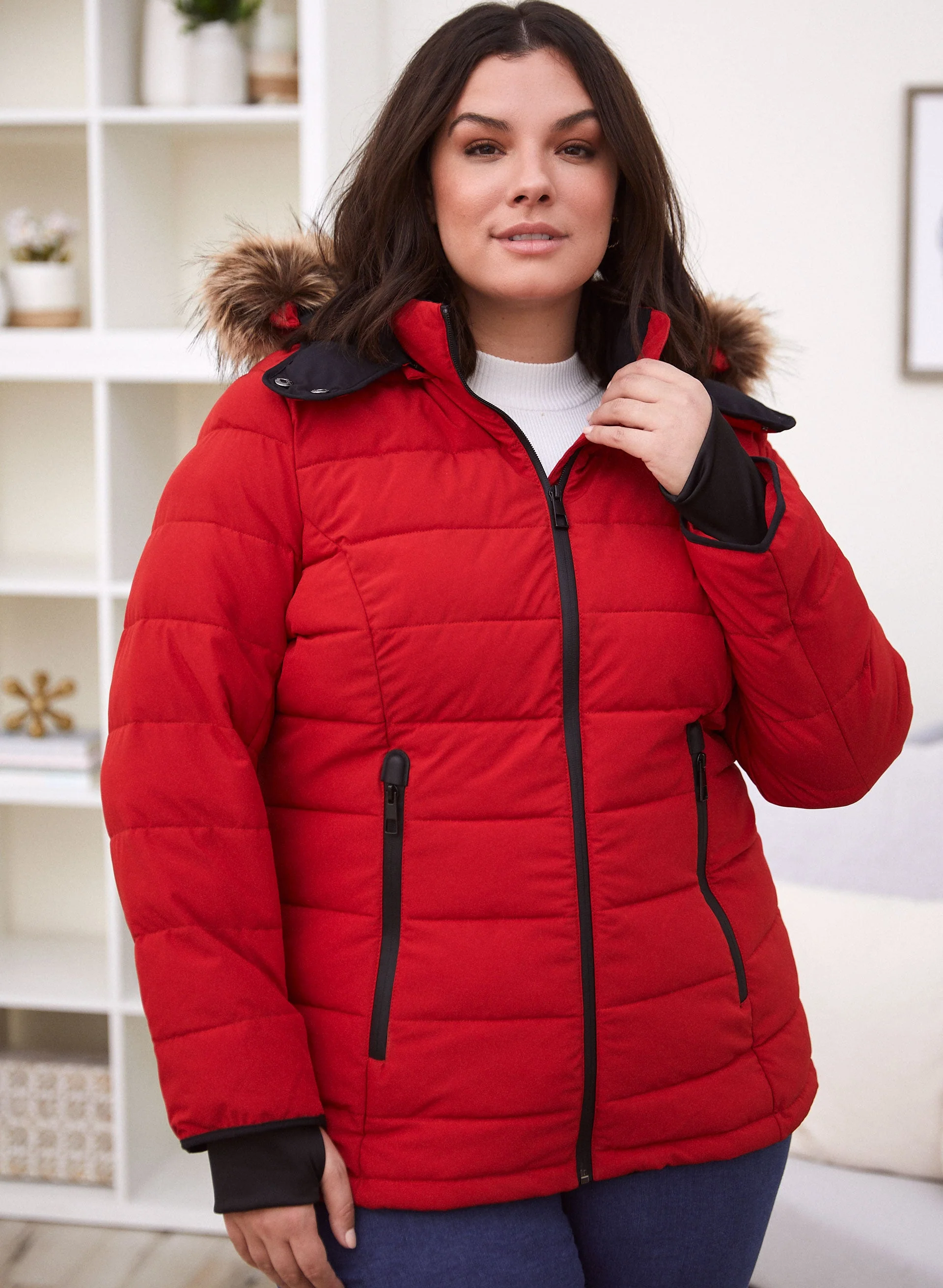 Stretch Vegan Down Coat