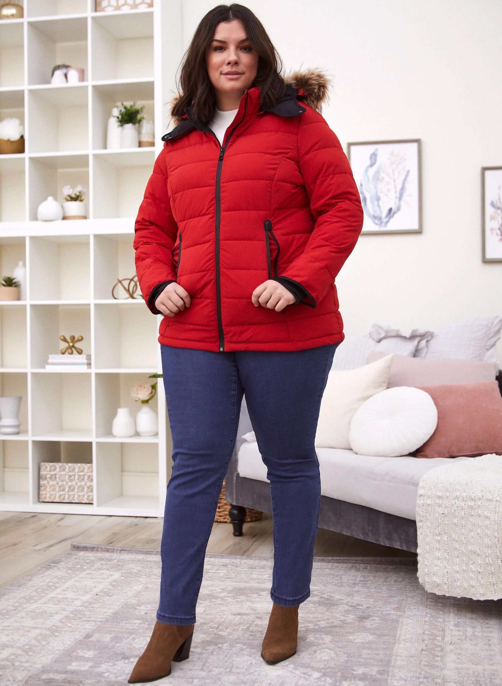 Stretch Vegan Down Coat - Image 3