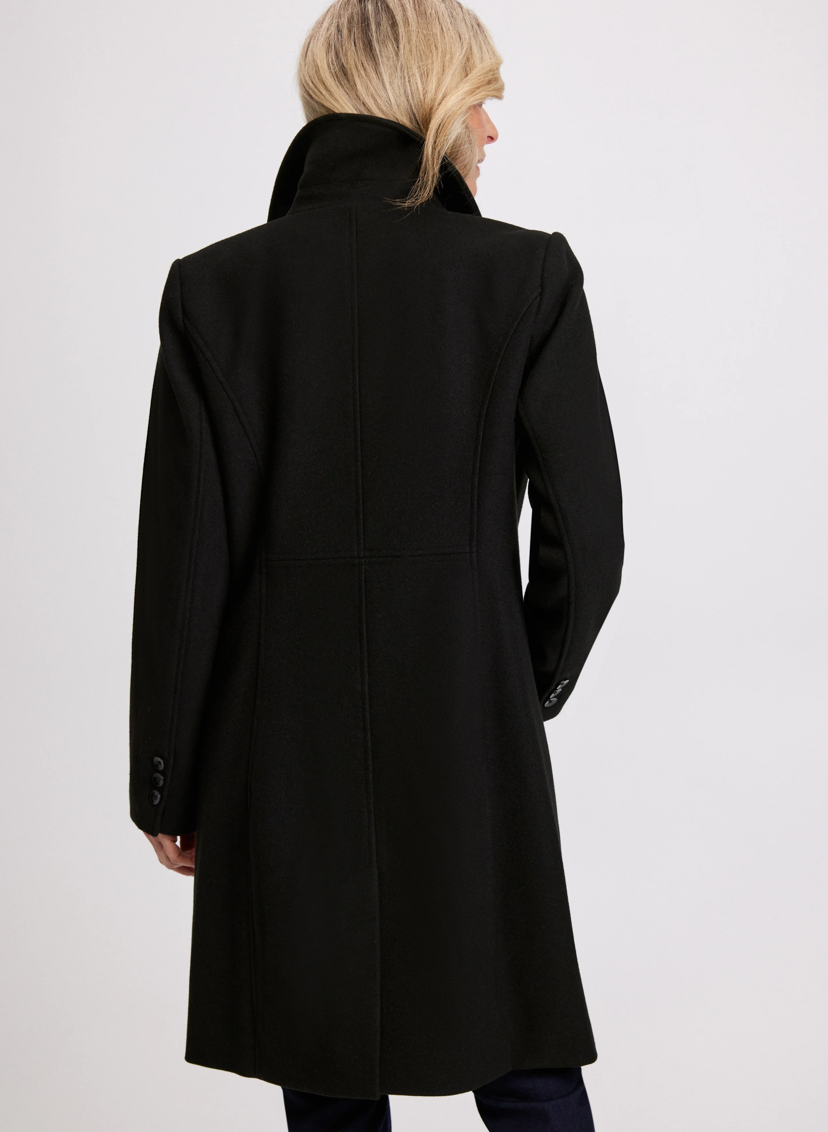 Stretch Wool Blend Coat - Image 3
