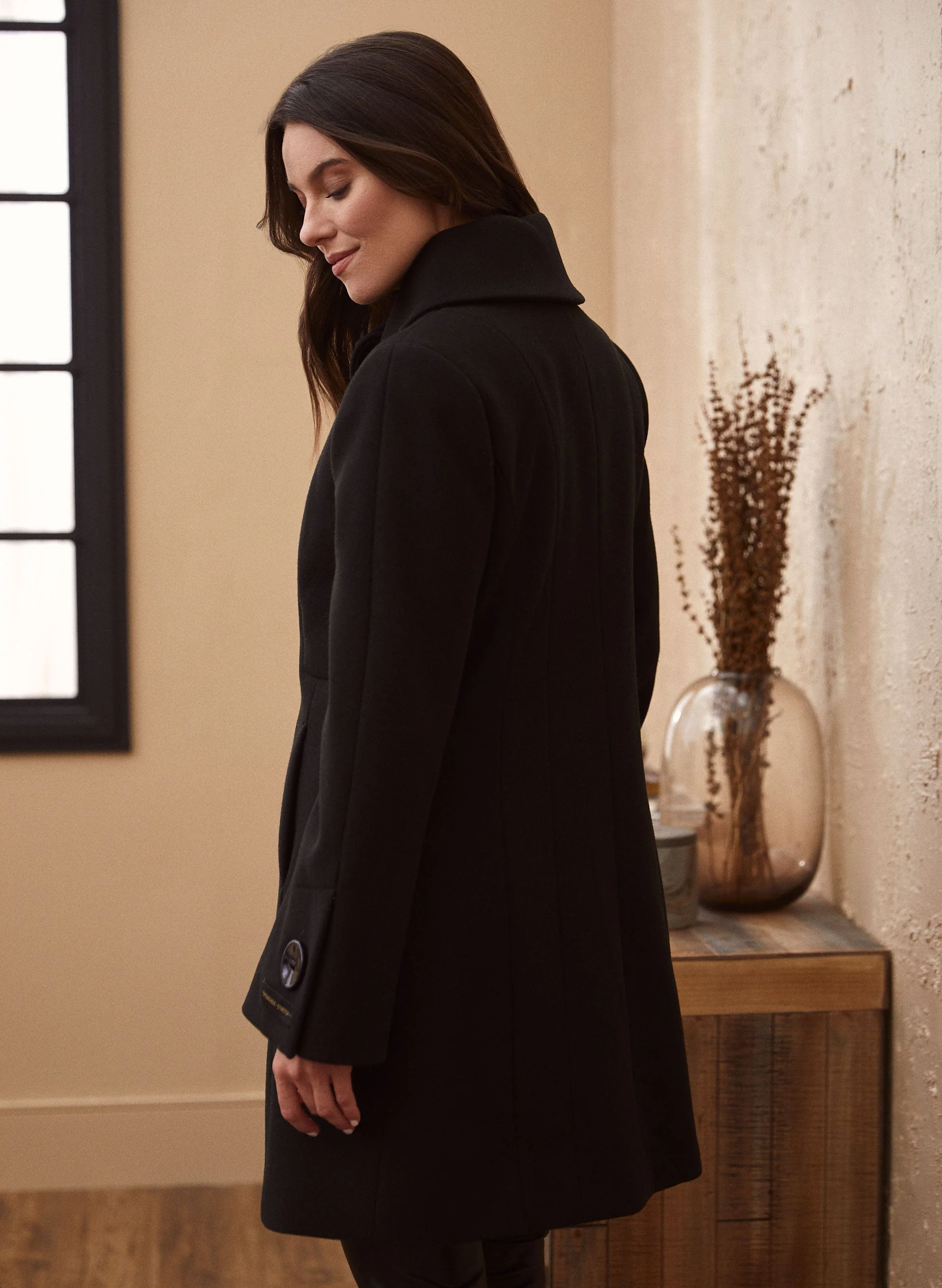 Stretch Wool Blend Coat - Image 2