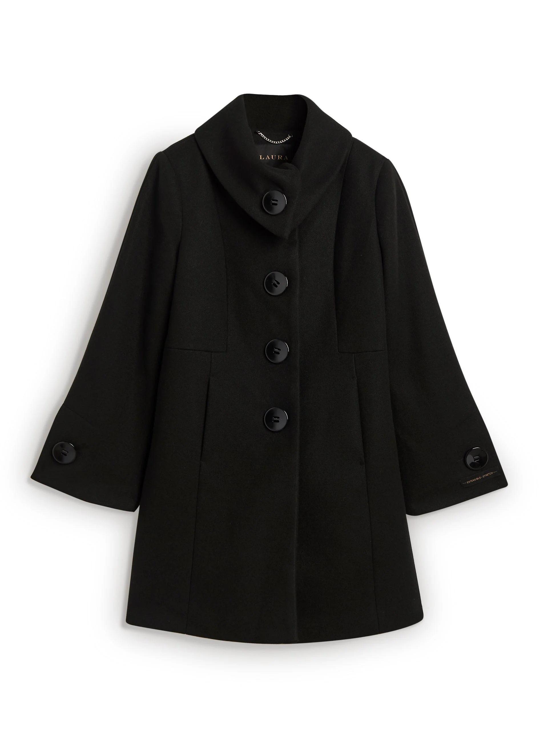 Stretch Wool Blend Coat - Image 5