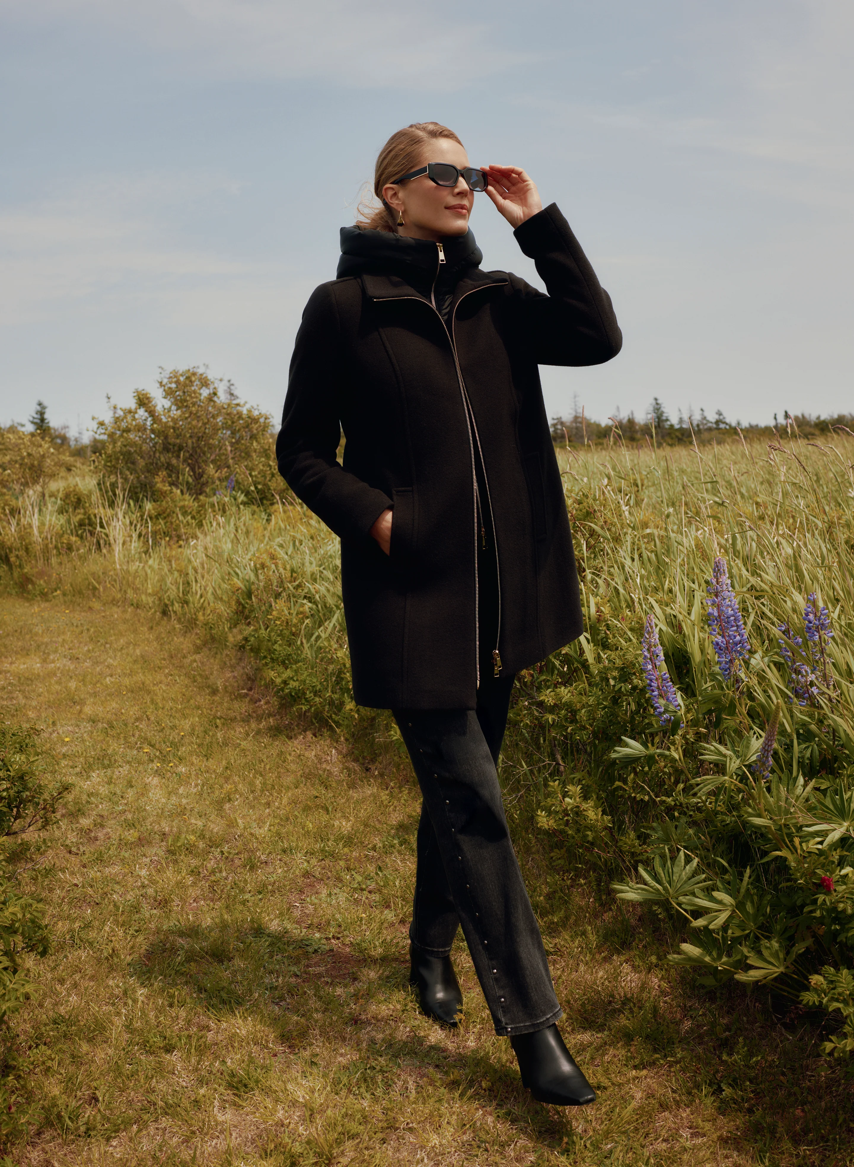 Stretch Wool Blend Coat - Image 2