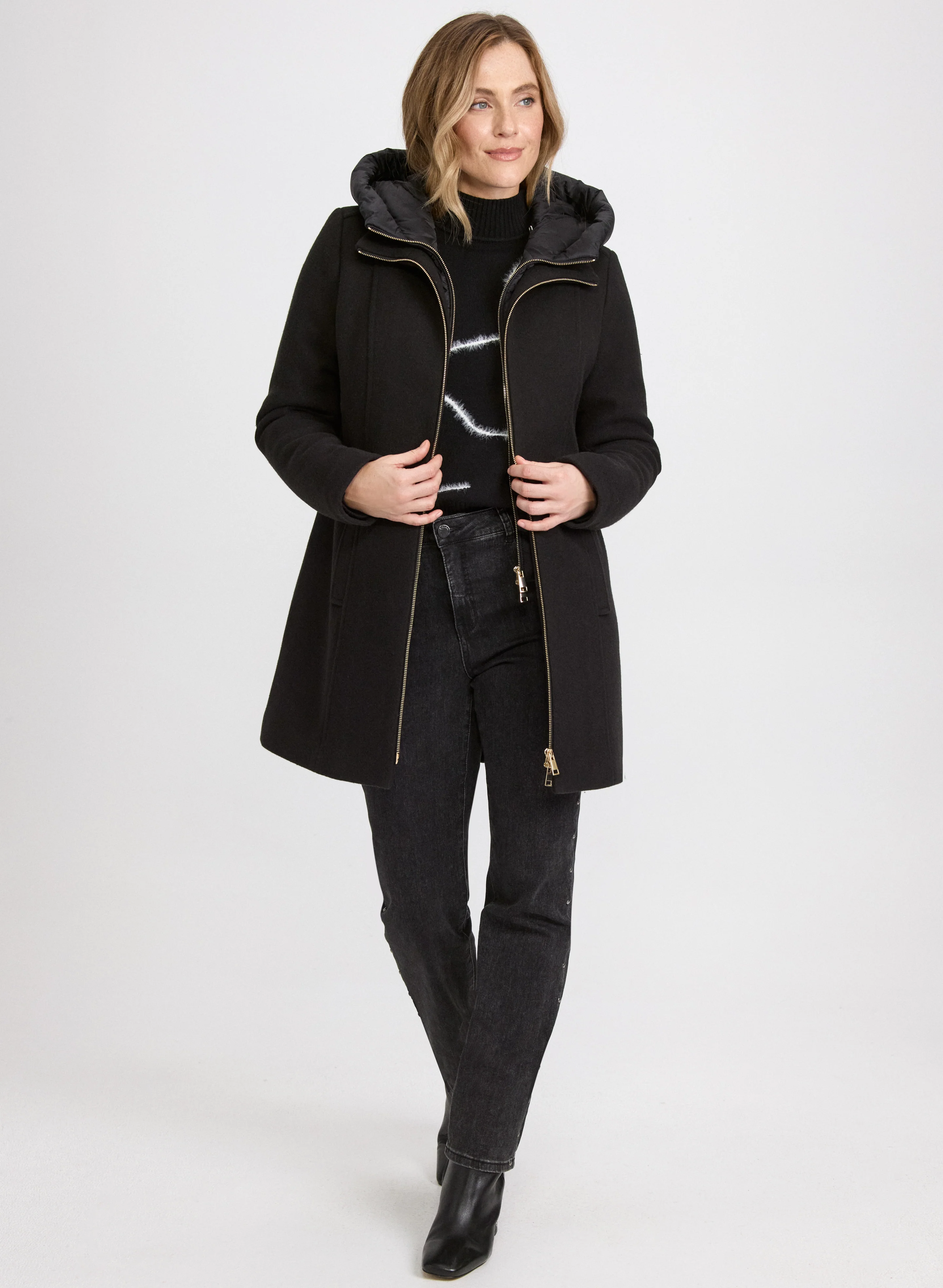 Stretch Wool Blend Coat - Image 6