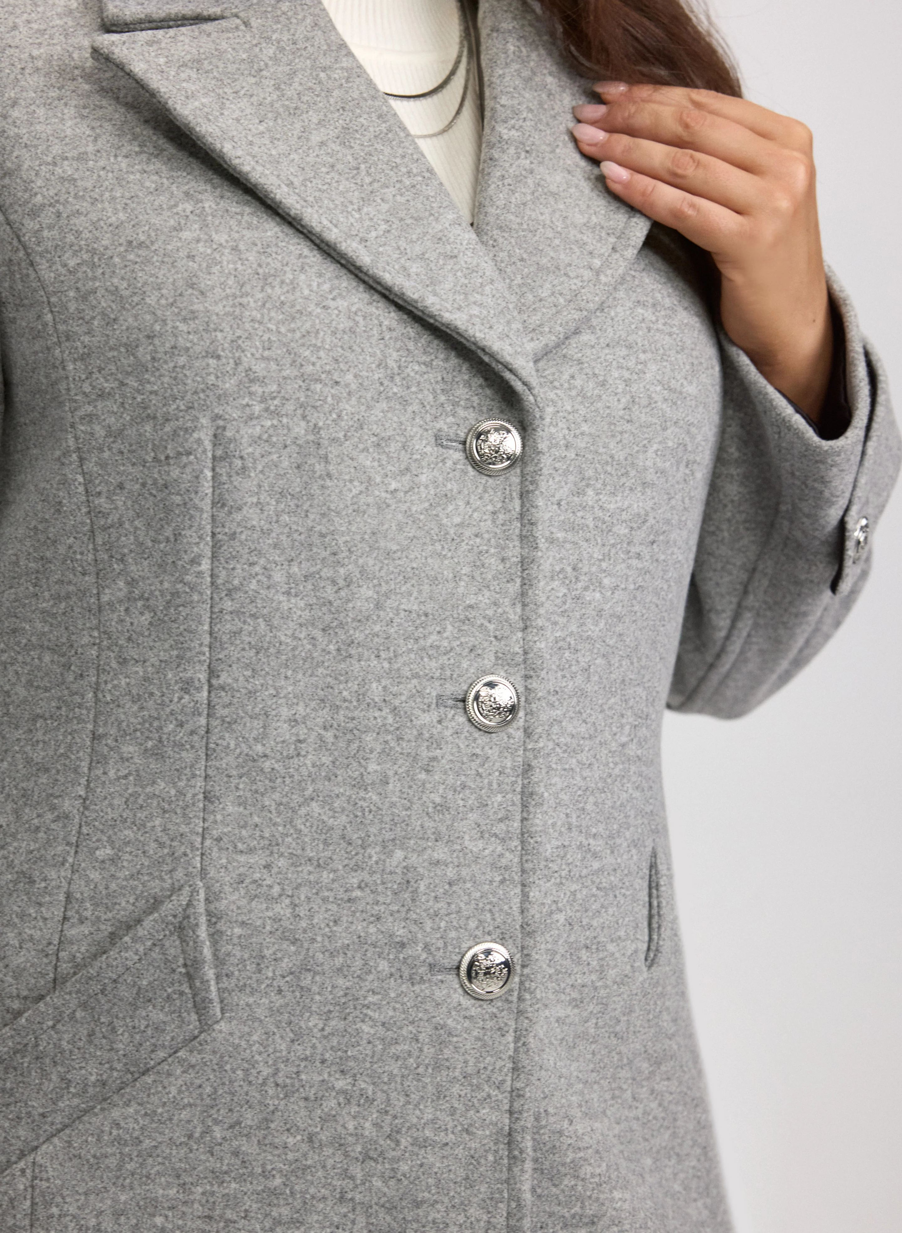Stretch Wool-Blend Coat - Image 10